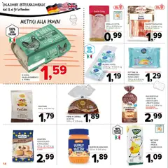 Anteprima del volantino Todis volantino Basilicata - Puglia valido a partire dal 17/09/2026 | Pagina: 14 | Prodotti: Uova, Cioccolato, Formaggio, Burro di arachidi