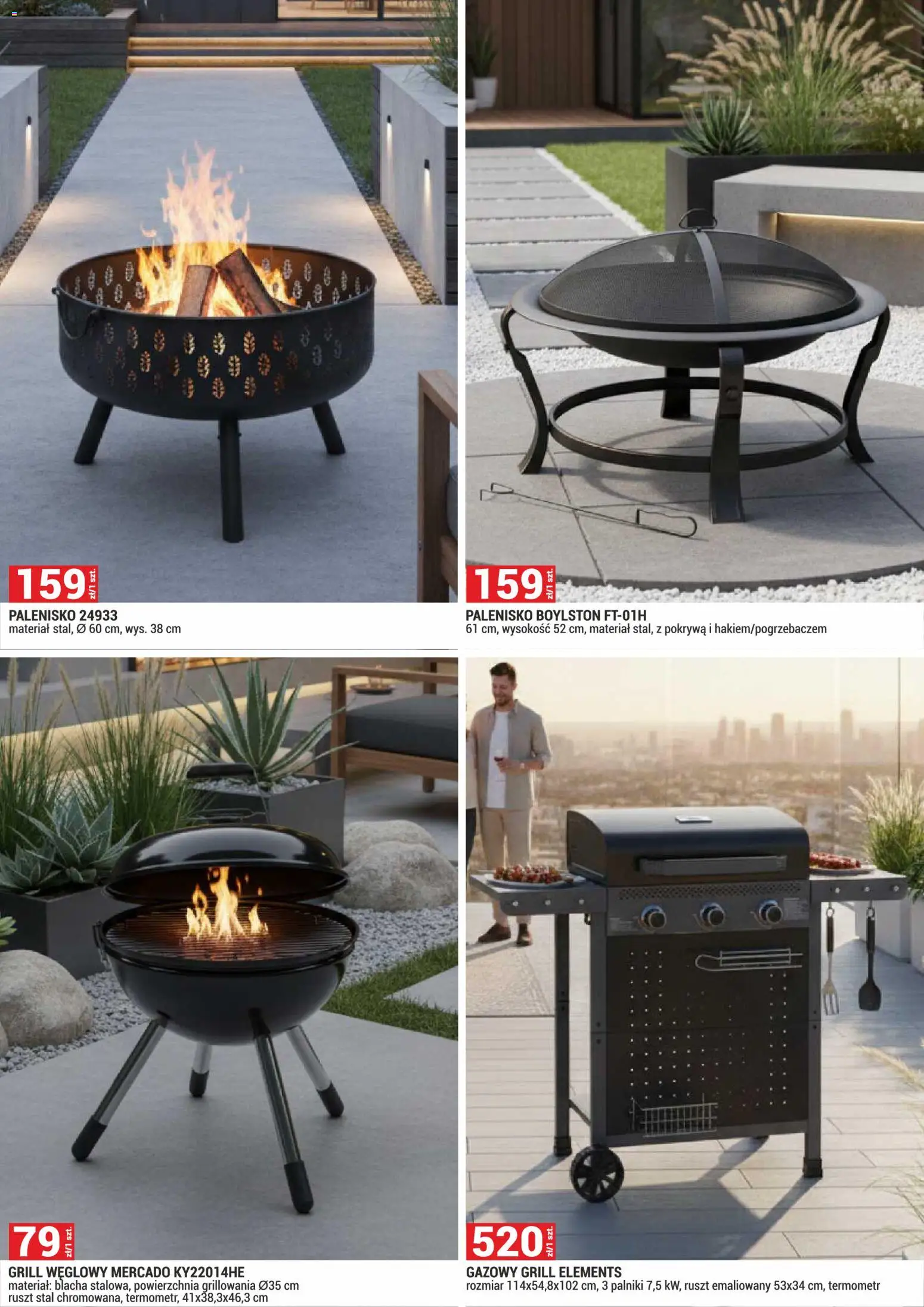 Merkury Market gazetka - Ogród od 01.06.2026 | Strona: 11 | Produkty: Grill, Termometr, Ruszt