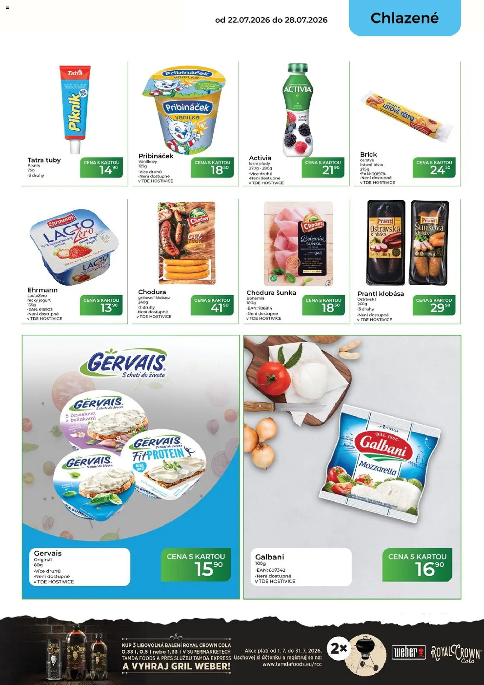 Tamda Foods leták od 22.07.2026 | Strana: 19 | Produkty: Pribináček, Listové těsto, Royal Crown Cola, Těsto