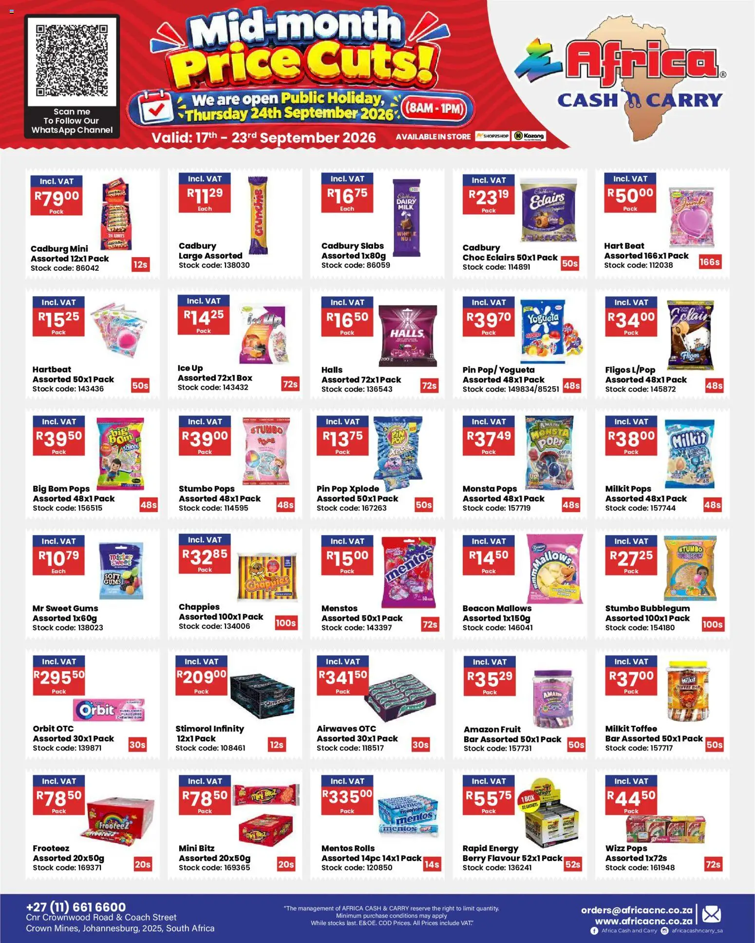 New Africa Cash & Carry catalogue – valid from 17/09/2026 | Page: 23 | Products: Box, Stock, Fruit