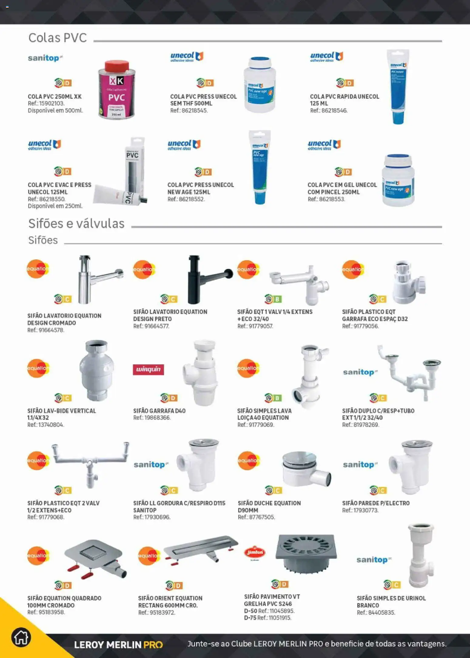 Leroy Merlin Catálogo Pro │ válido de 09.06.2026 | Página: 82 | Produtos: Lava loiça, Pincel, Lavatório