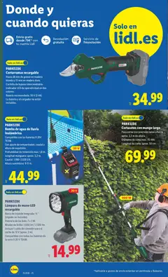 Vista previa Lidl folleto de bazar Baleares válido desde el 15.06.2026 | Página: 4 | Productos: Cortasetos, Ρούτερ, Batería, Lámpara