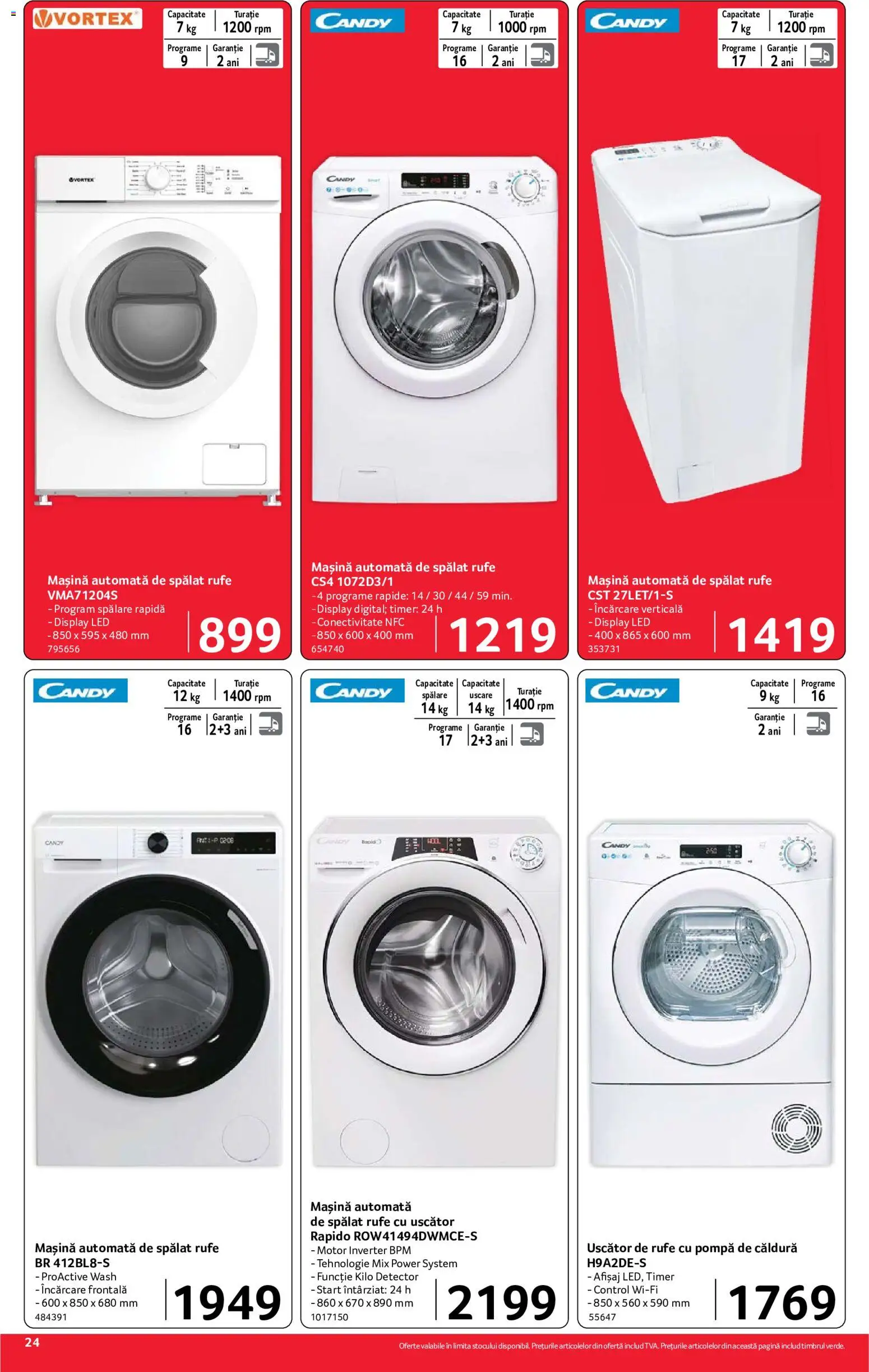 Noul catalog Selgros – valabil de la 24.07.2026 | Pagină: 24 | Produse: Uscător, Babak