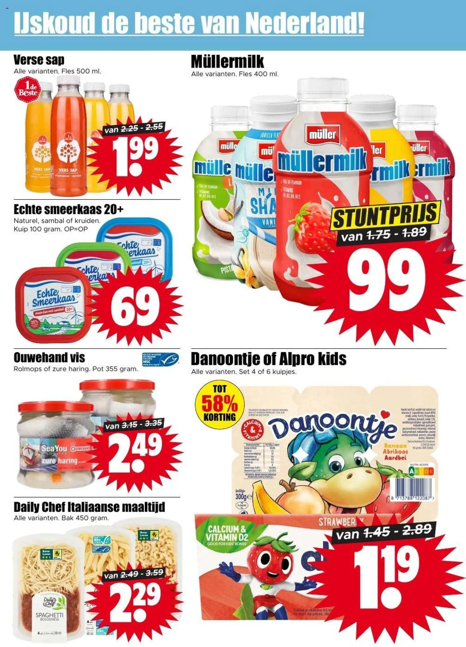{H1} | Pagina: 8 | Producten: Vis, Fles, Banaan, Aardbei