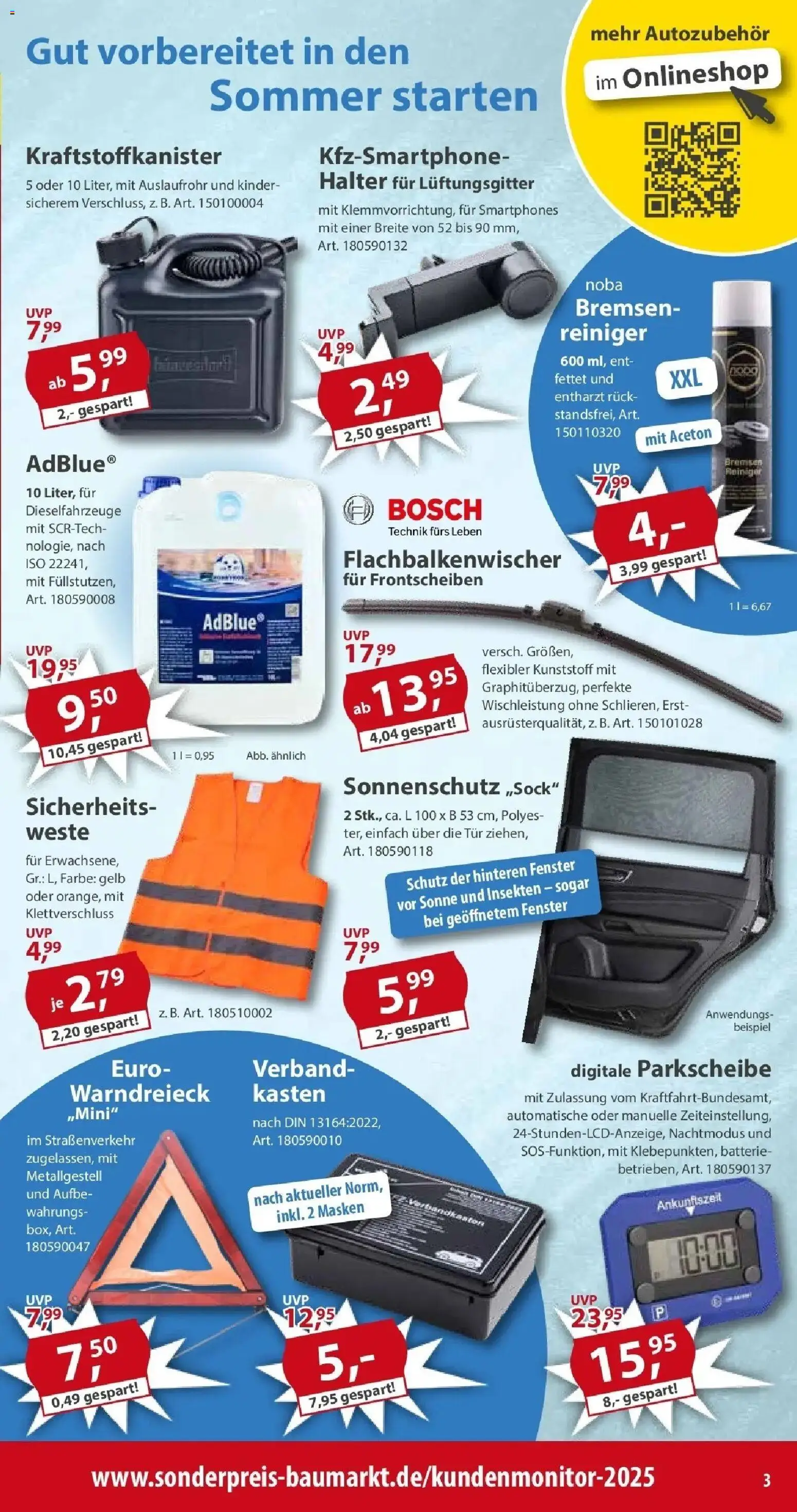 Sonderpreis Baumarkt Aktuelle Angebote – gültig ab 25.04.2026 | Seite: 3 | Produkte: Bosch, Tür, Smartphones, Weste