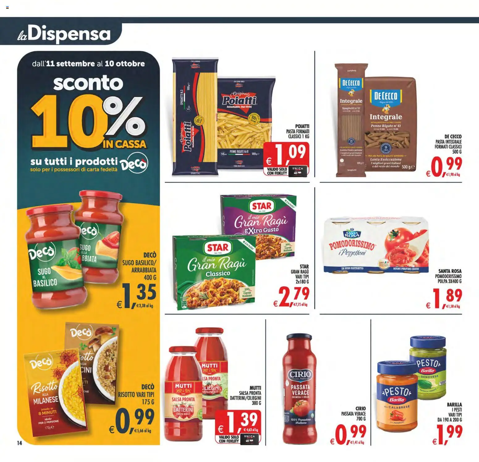 Volantino Decò del 02/10/2026 | Pagina: 14