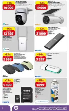 Auchan Elektronikai ajánlataink Budapest - amely érvényes a következő dátumtól: 07.05.2026 | Oldal: 8 | Termékek: Adapter, USB