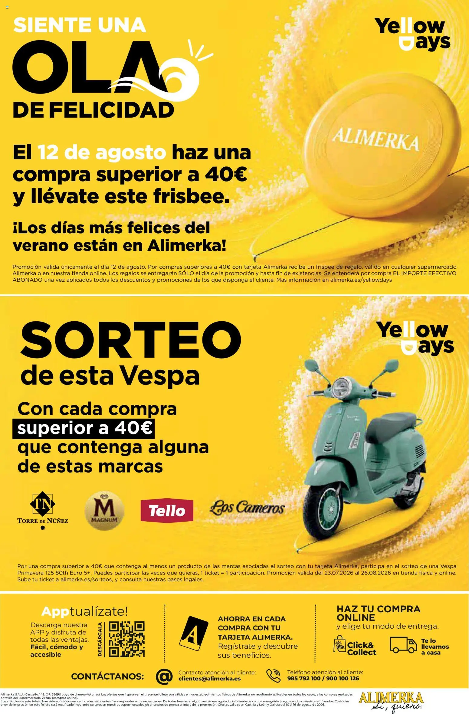 Alimerka folleto Castilla y León │ válido desde el 10/08/2026 | Página: 16 | Productos: Té, Teléfono, Magnum, Prensa