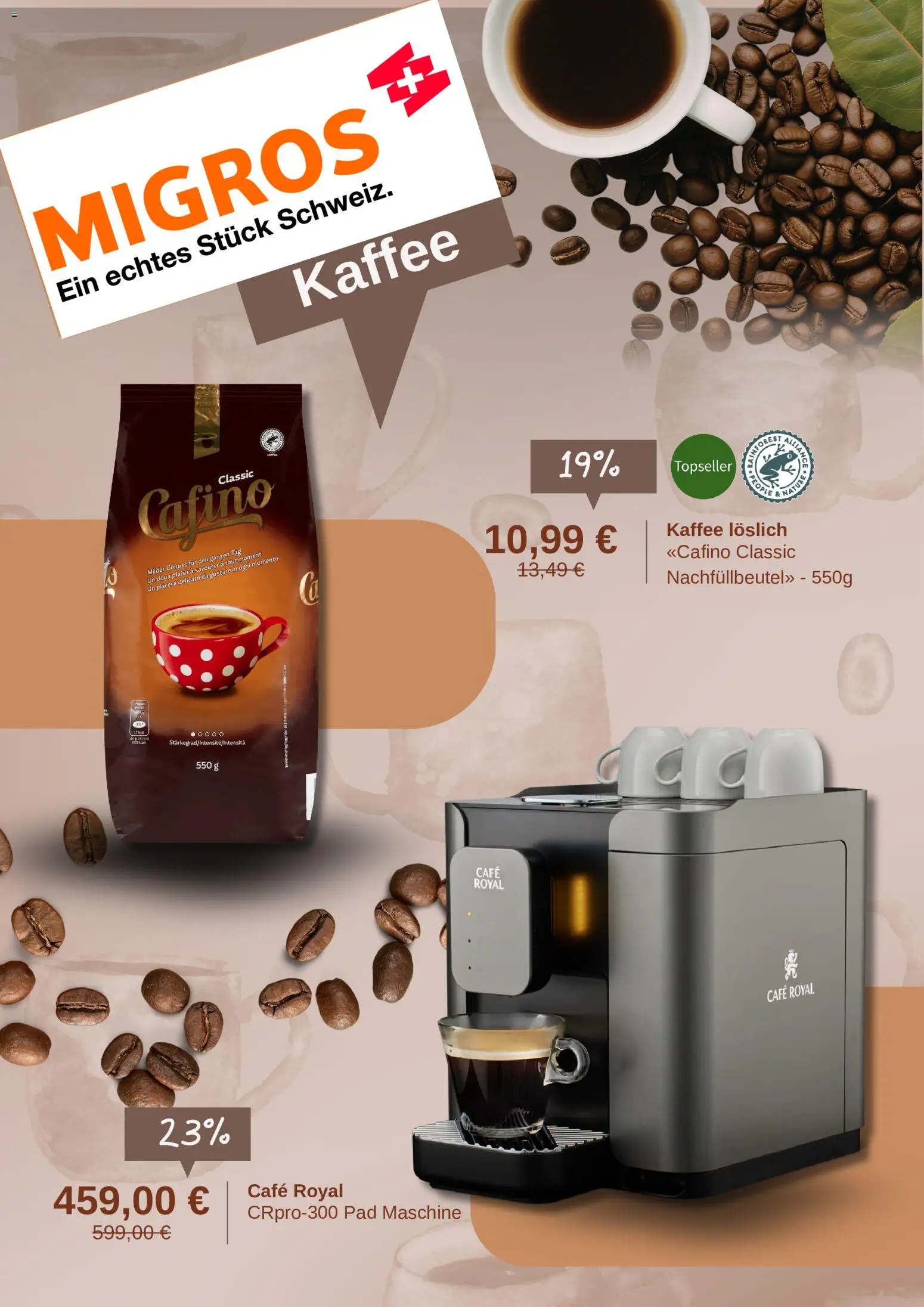 Migros Prospekt – gültig ab 23.06.2026 | Seite: 2 | Produkte: Kaffee