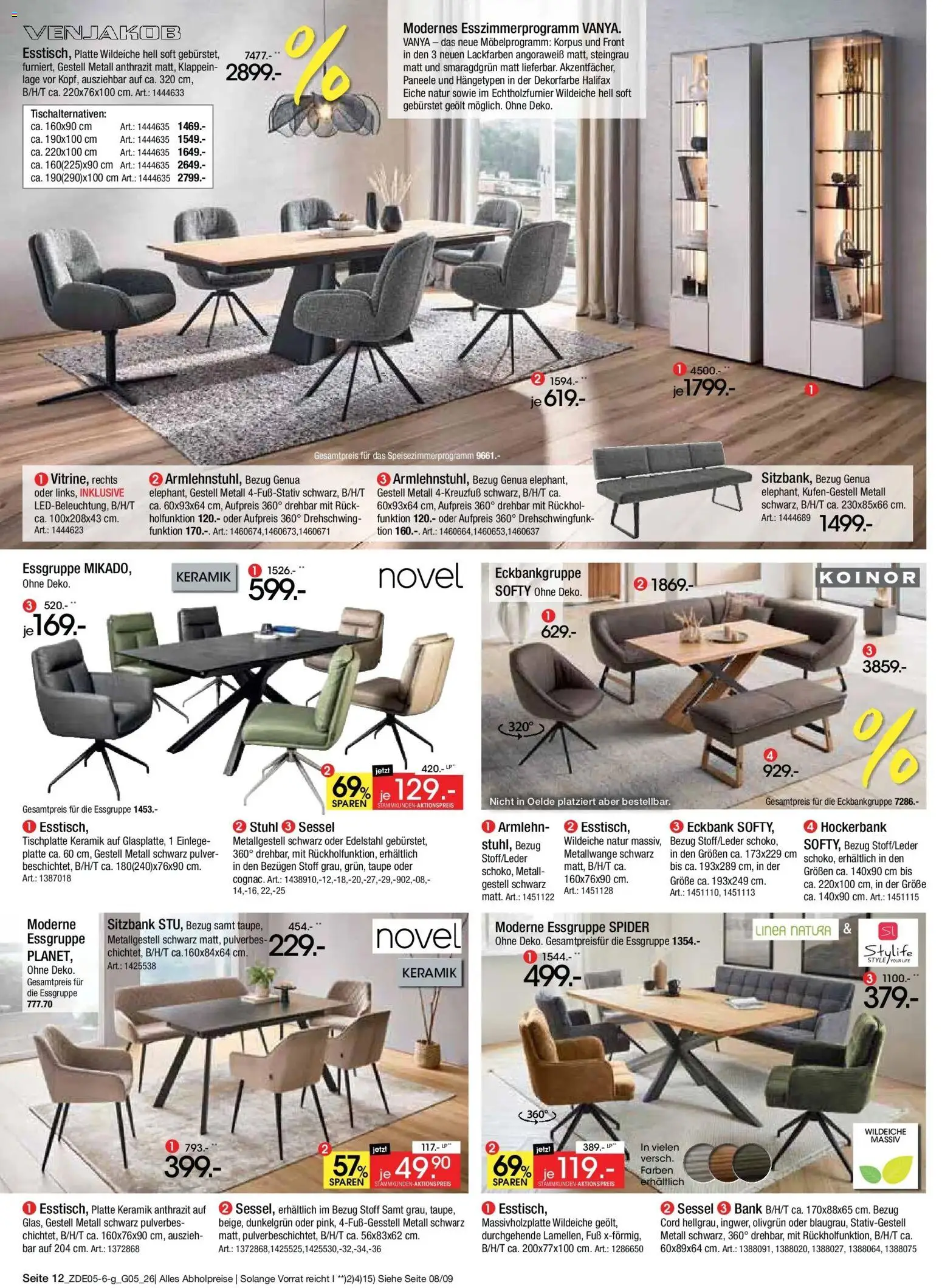 Zurbrüggen MaiDays Shopping – gültig ab 08.05.2026 | Seite: 22 | Produkte: Eckbank, Sitzbank, Essgruppe, Stuhl