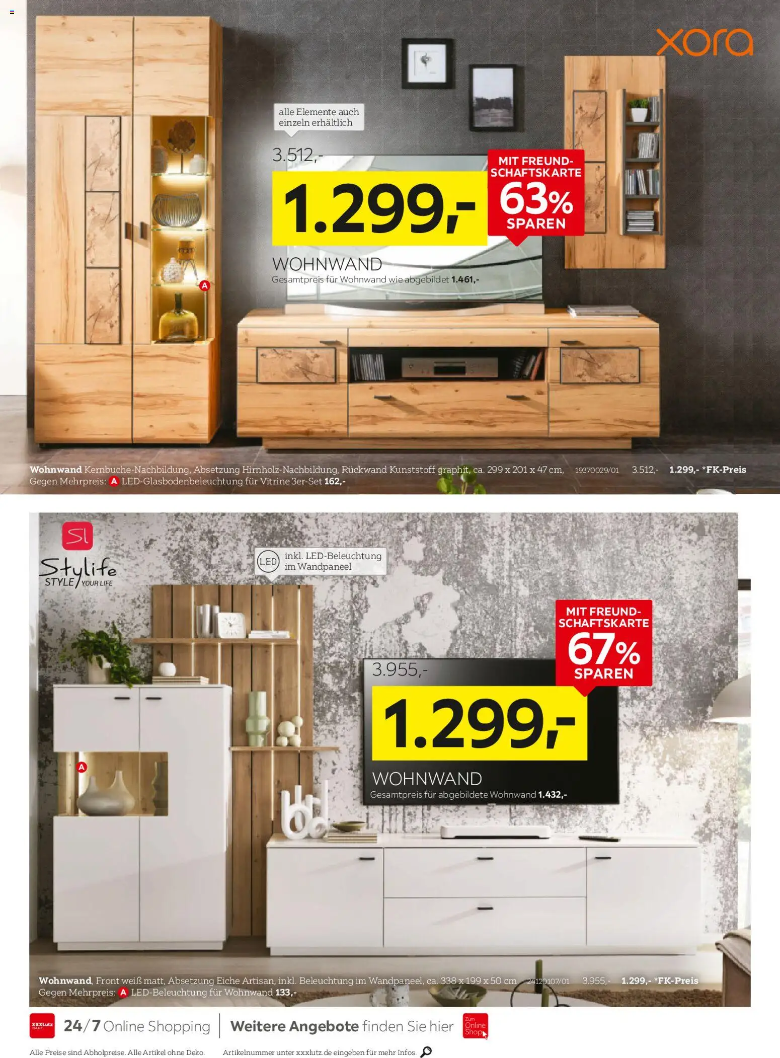 XXXLutz Deutschlands größter SSV – gültig ab 20.06.2026 | Seite: 10 | Produkte: Wohnwand, Vitrine