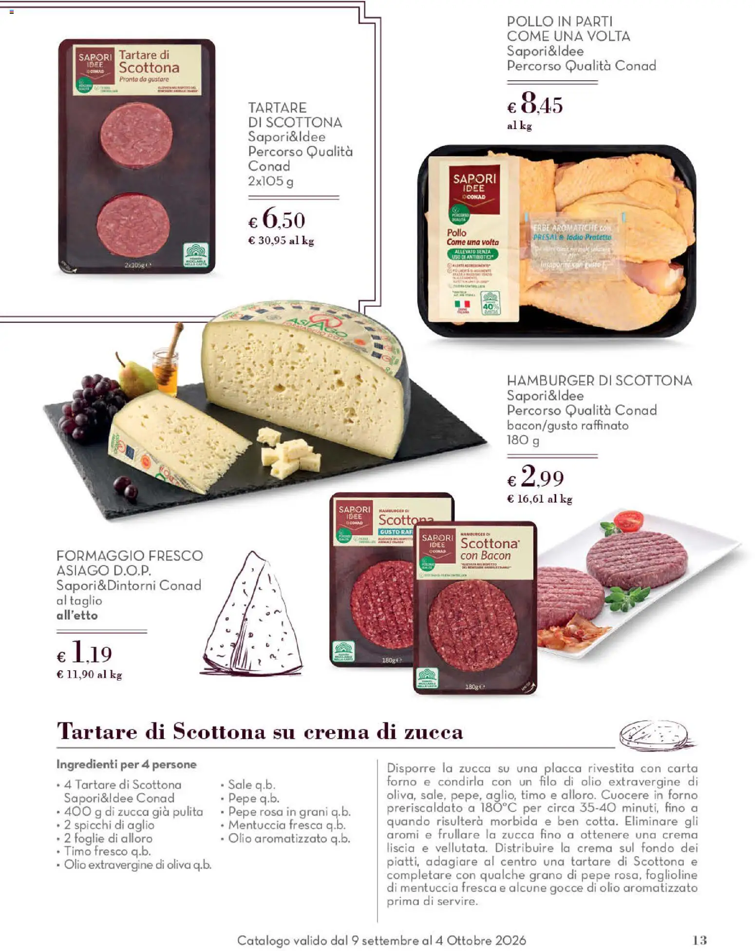 Volantino Conad del 09/09/2026 | Pagina: 13 | Prodotti: Pollo, Taglio, Aglio, Ingredienti