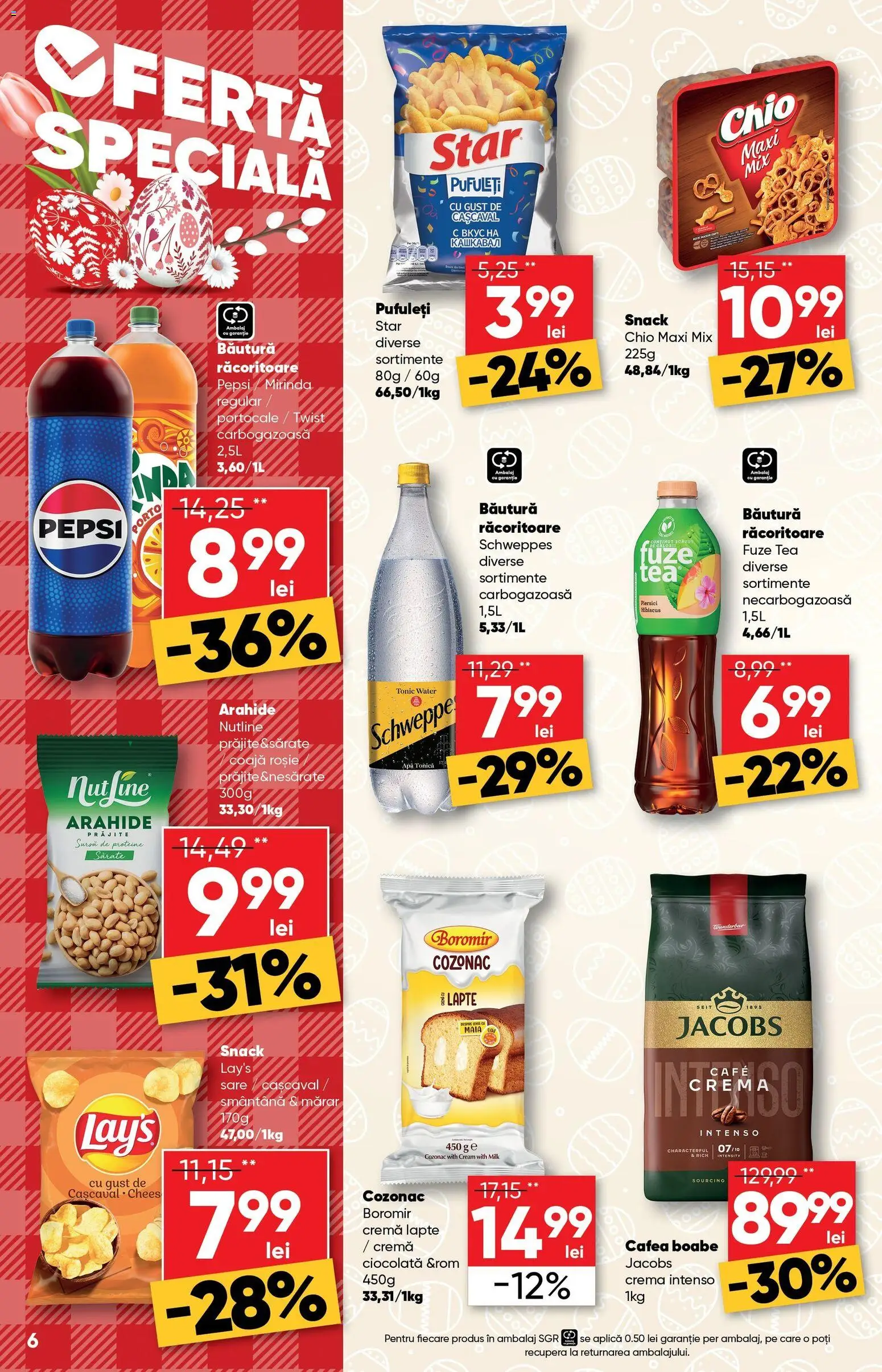 Noul catalog Profi – valabil de la 01.04.2026 | Pagină: 6 | Produse: Mărar, Cafea, Pufuleți, Sare
