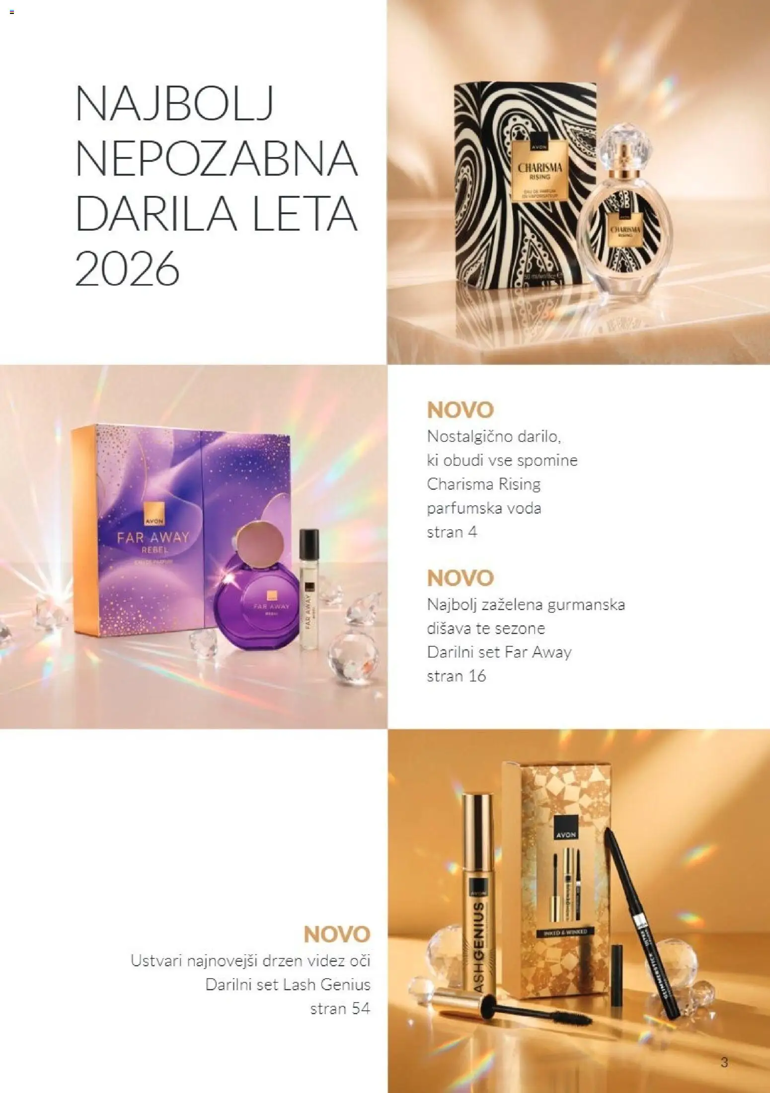 Novi Avon katalog ponudbe – veljaven od 01.11.2026 | Stran: 3 | Izdelki: Disava, Voda, Parfumska voda