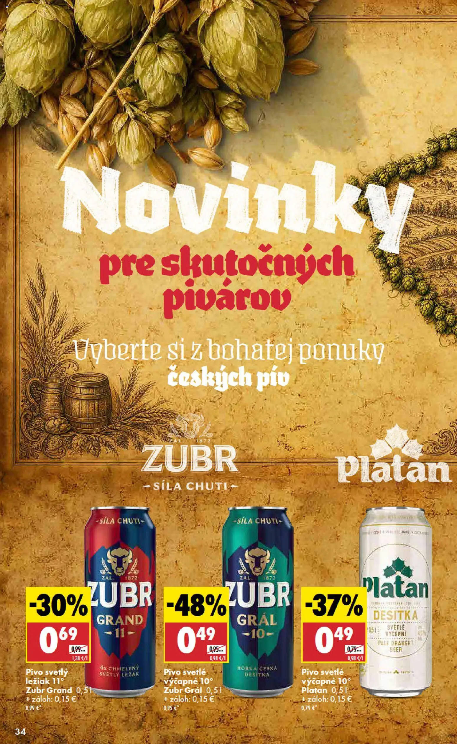 Nové Biedronka akcie – leták je platný od 16.07.2026 | Strana: 34 | Produkty: Pivo
