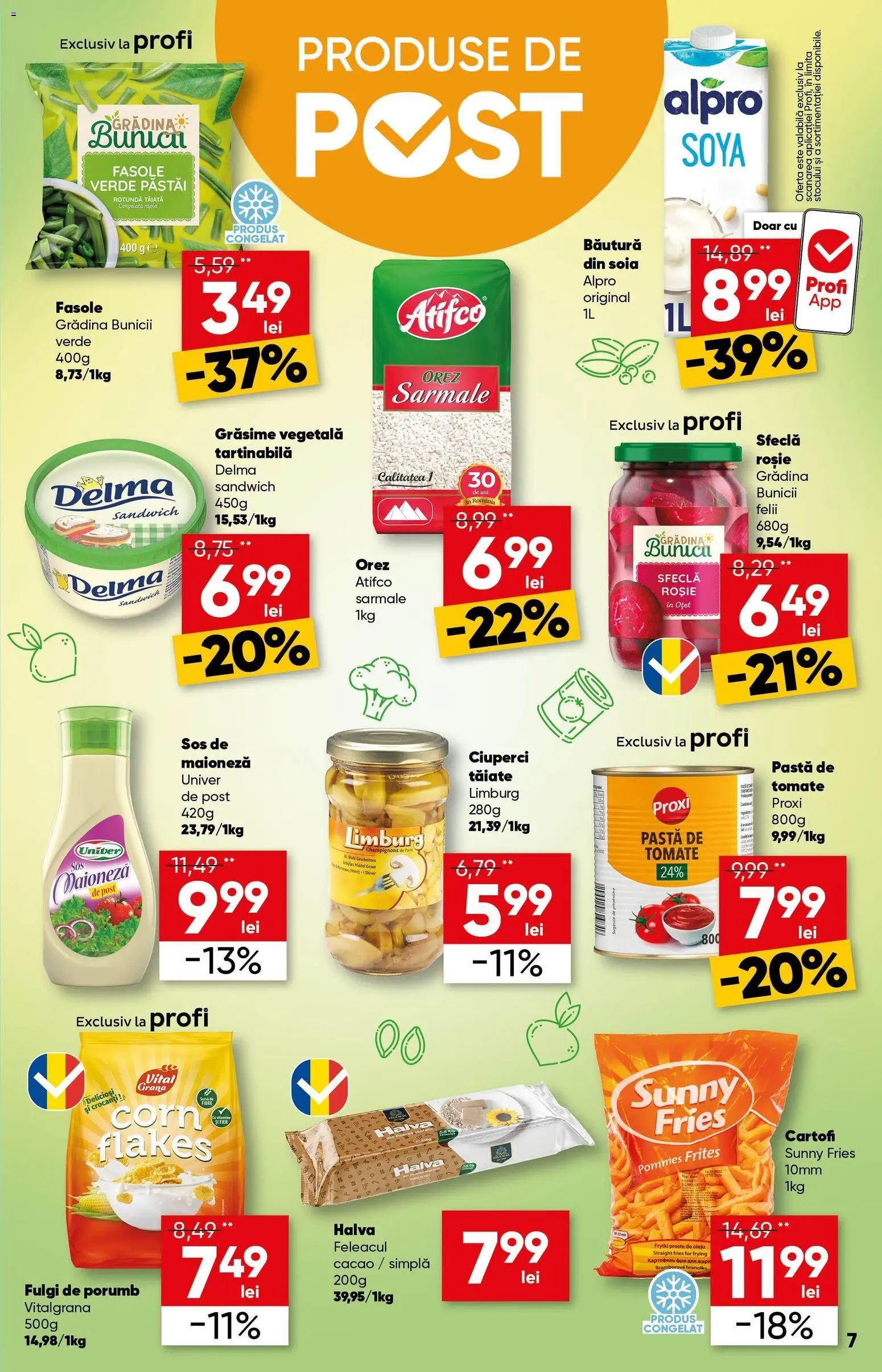 Noul catalog Profi – valabil de la 04.03.2026 | Pagină: 7 | Produse: Orez, Cacao, Cartofi, Sfeclă