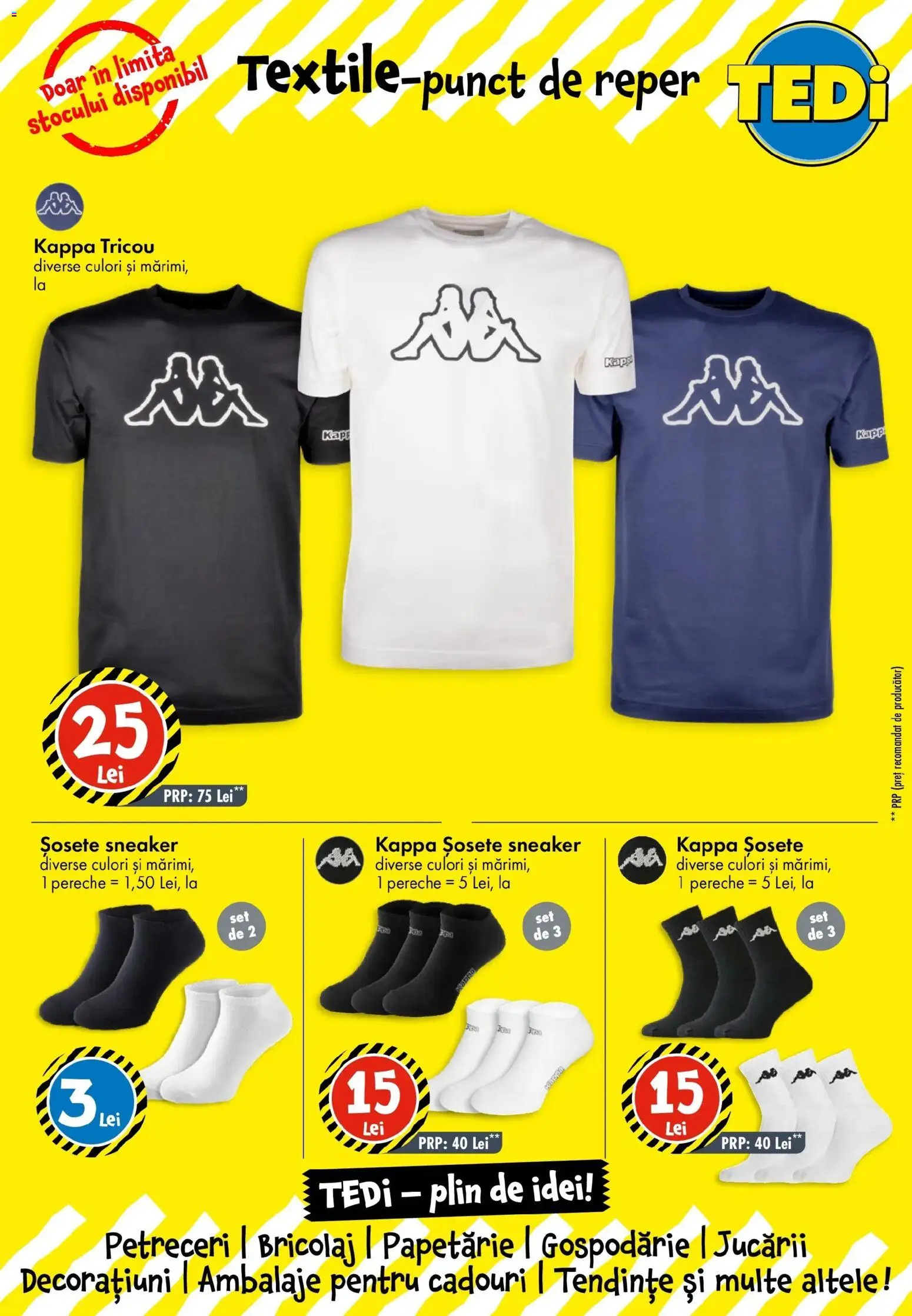 TEDi - Catalog TEDi până în data de 15.08.2026 - Oferta 09.08.2026 - 15.08.2026 | Pagină: 6 | Produse: Tricou, Șosete