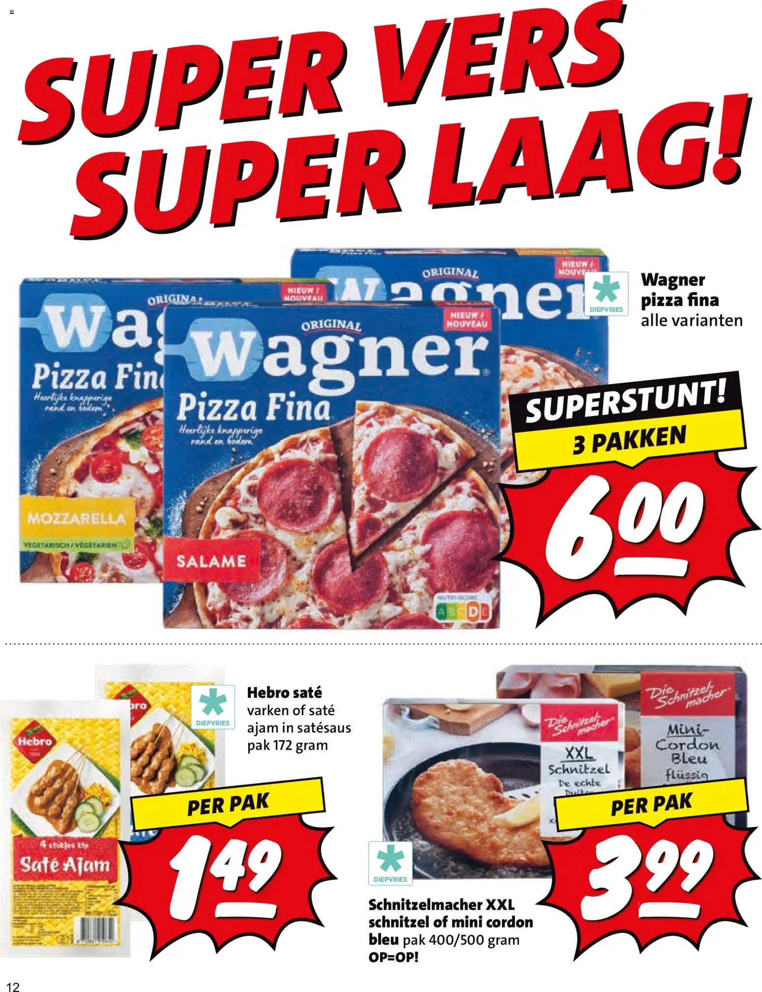 {H1} | Pagina: 12 | Producten: Pizza, Schnitzel, Mozzarella