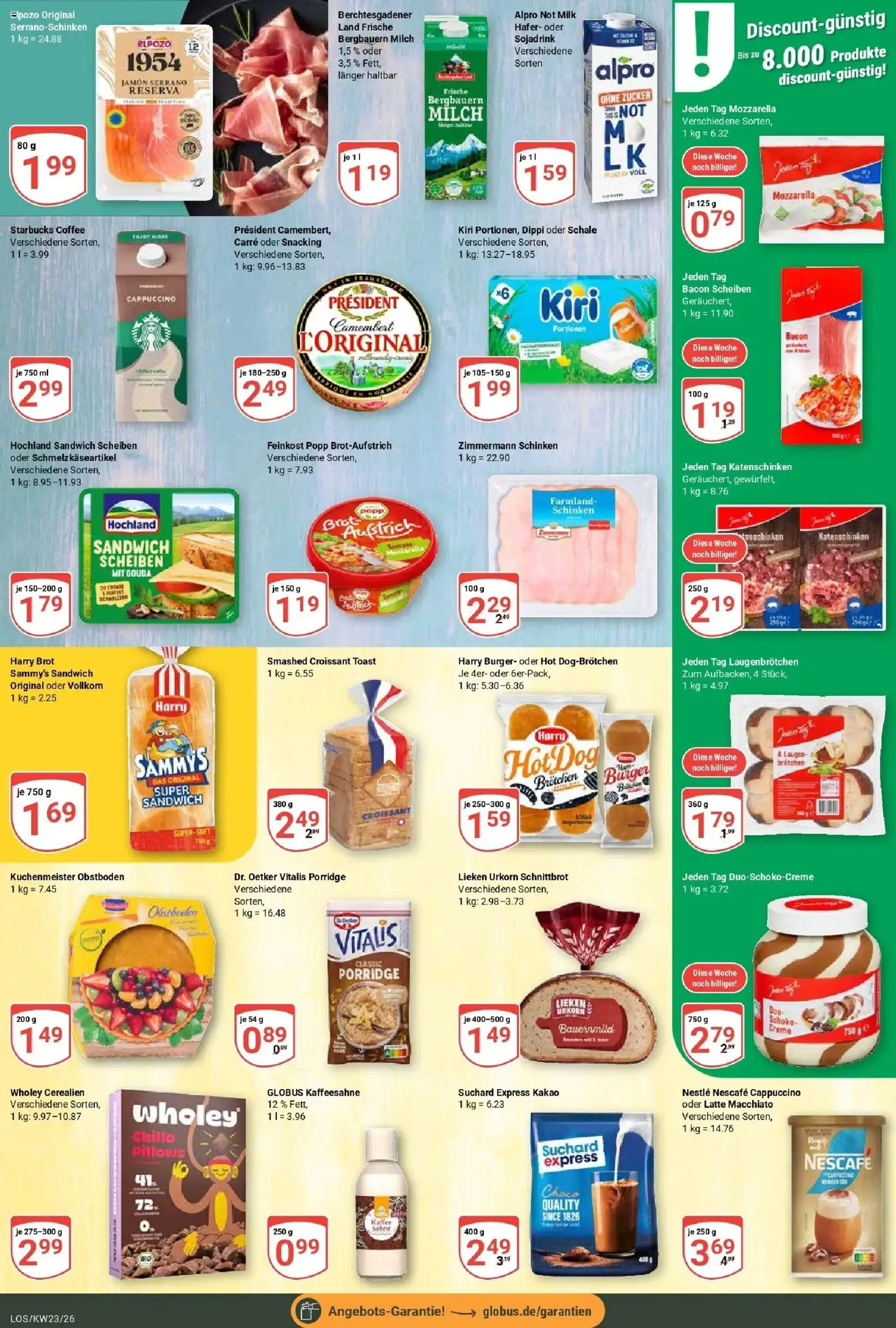 Globus Prospekt Losheim Am See – gültig ab 01.06.2026 | Seite: 12 | Produkte: Gouda, Croissant, Zucker, Brot