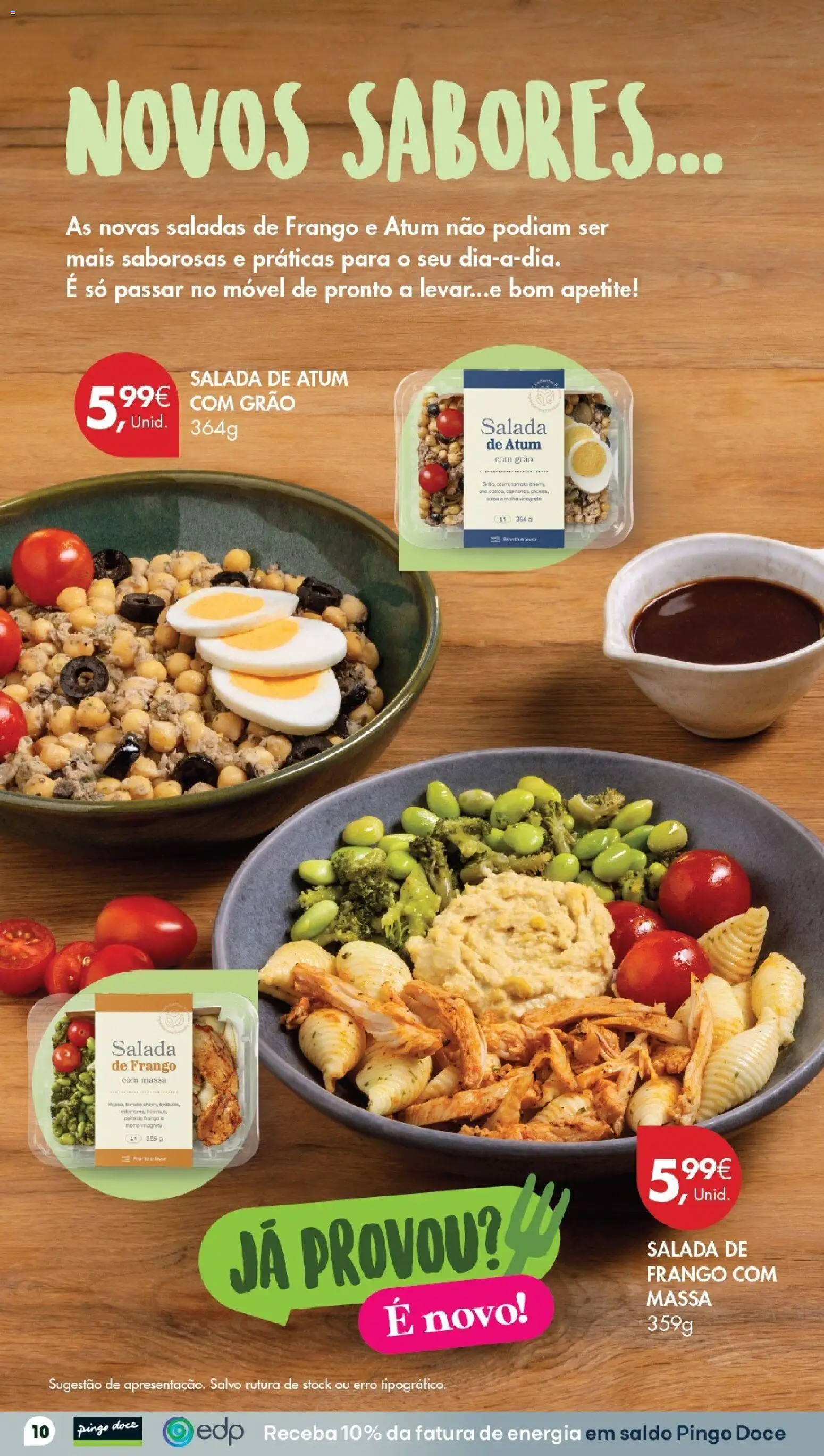 Pingo Doce Poupe este Fim de Semana │ válido de 25/09/2026 | Página: 10 | Produtos: Atum, Salada de atum, Tomate, Salada