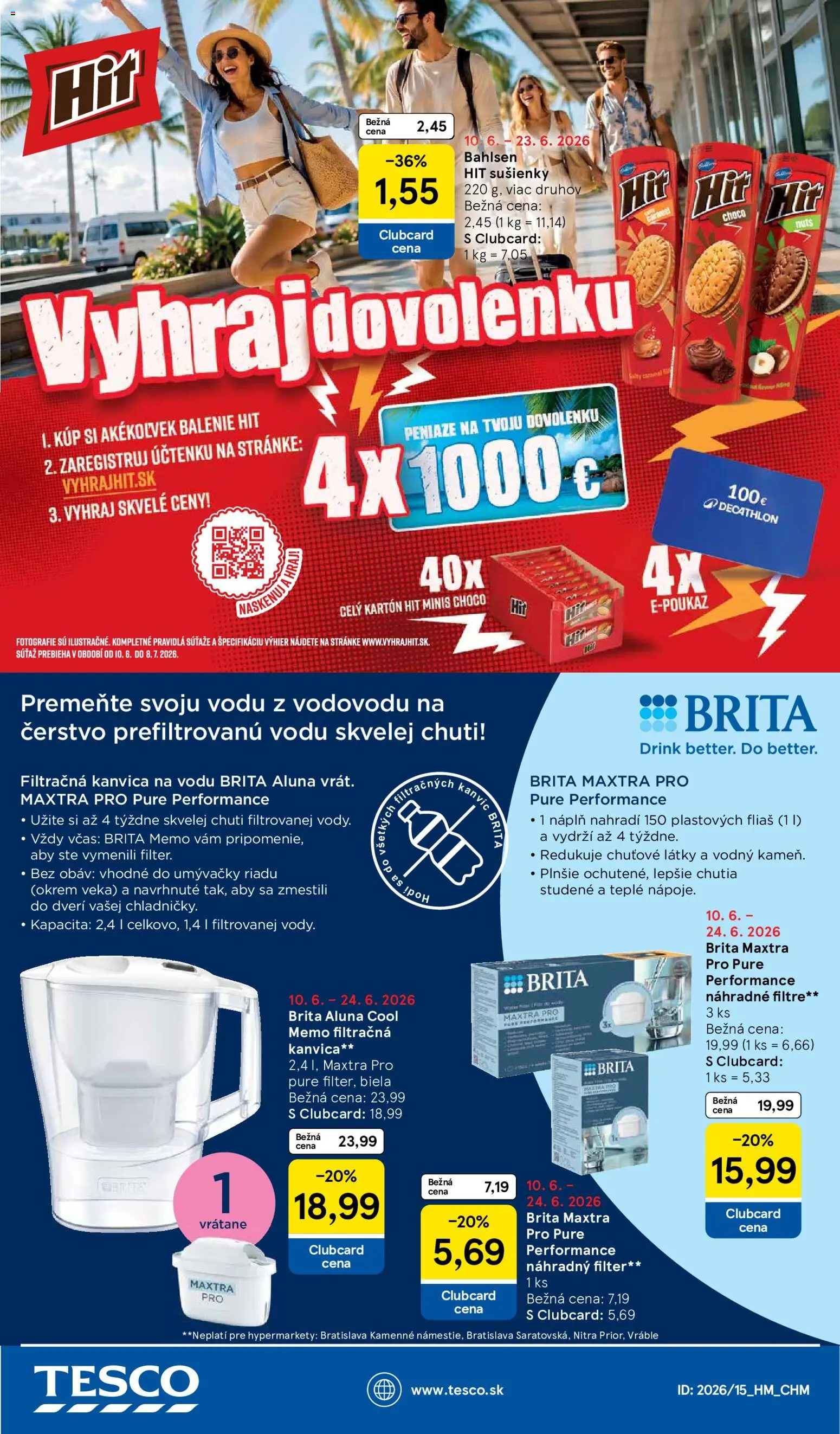 Nové Tesco akcie – leták je platný od 10.06.2026 | Strana: 51 | Produkty: Filtračná kanvica, Kanvica