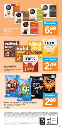 Albert Heijn Folder week / de la semaine 39 - Voorbeeld van een folder van Albert Heijn, geldig van 21/09/2026 | Pagina: 31 | Producten: Doritos, Papier, Cappuccino, Proteïne