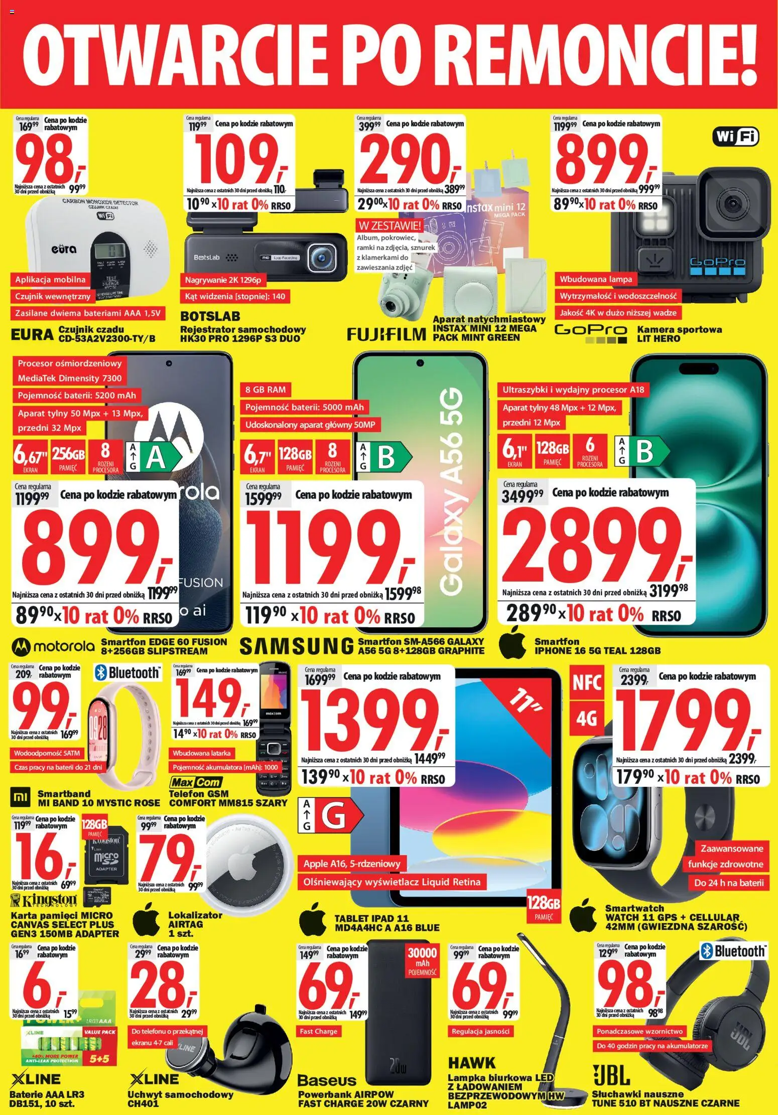Mediaexpert promocje - Otwarcie po remoncie Łódź od 07.05.2026 | Strona: 4 | Produkty: Karta, Słuchawki, Adapter, Powerbank