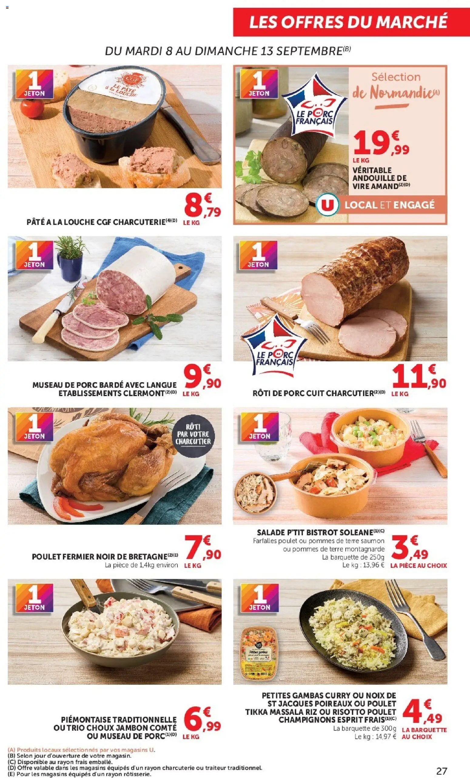 {H1} | Page: 27 | Produits: Charcuterie, Champignons, Pommes, Saumon