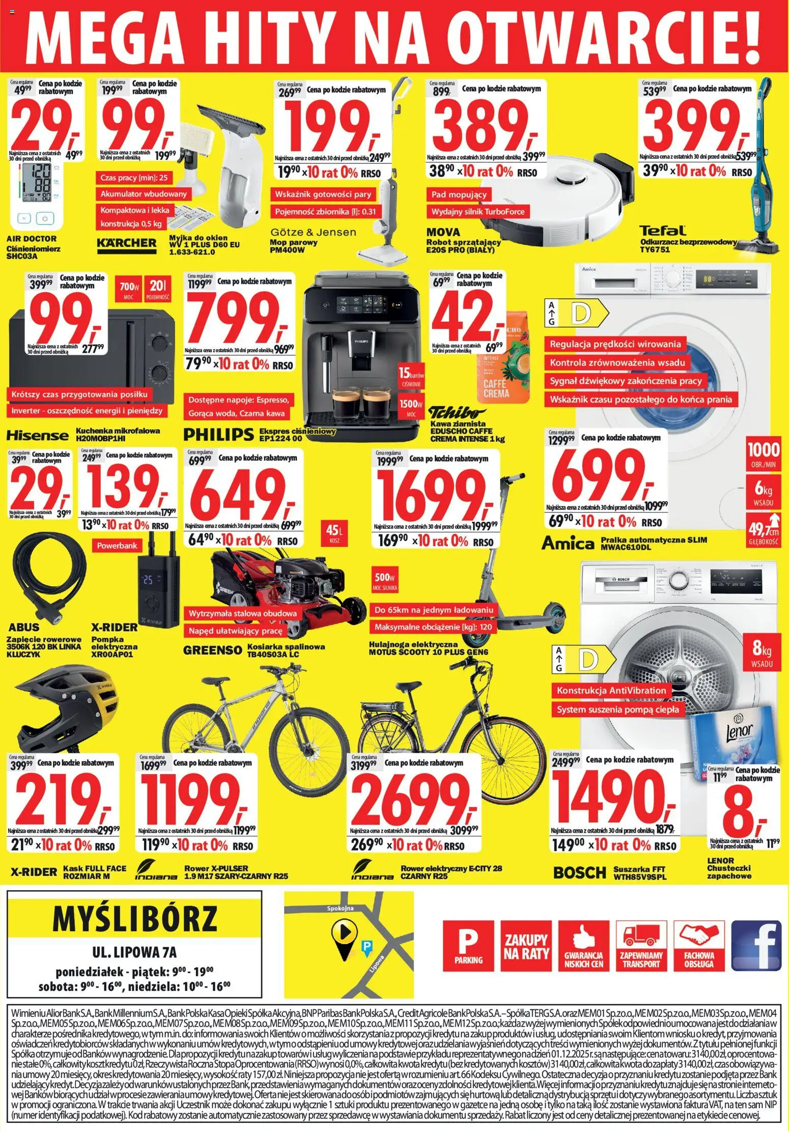 Mediaexpert promocje - Otwarcie po remoncie Myślibórz od 21.05.2026 | Strona: 8 | Produkty: Kuchenka mikrofalowa, Ciśnieniomierz, Mop parowy, Hulajnoga elektryczna