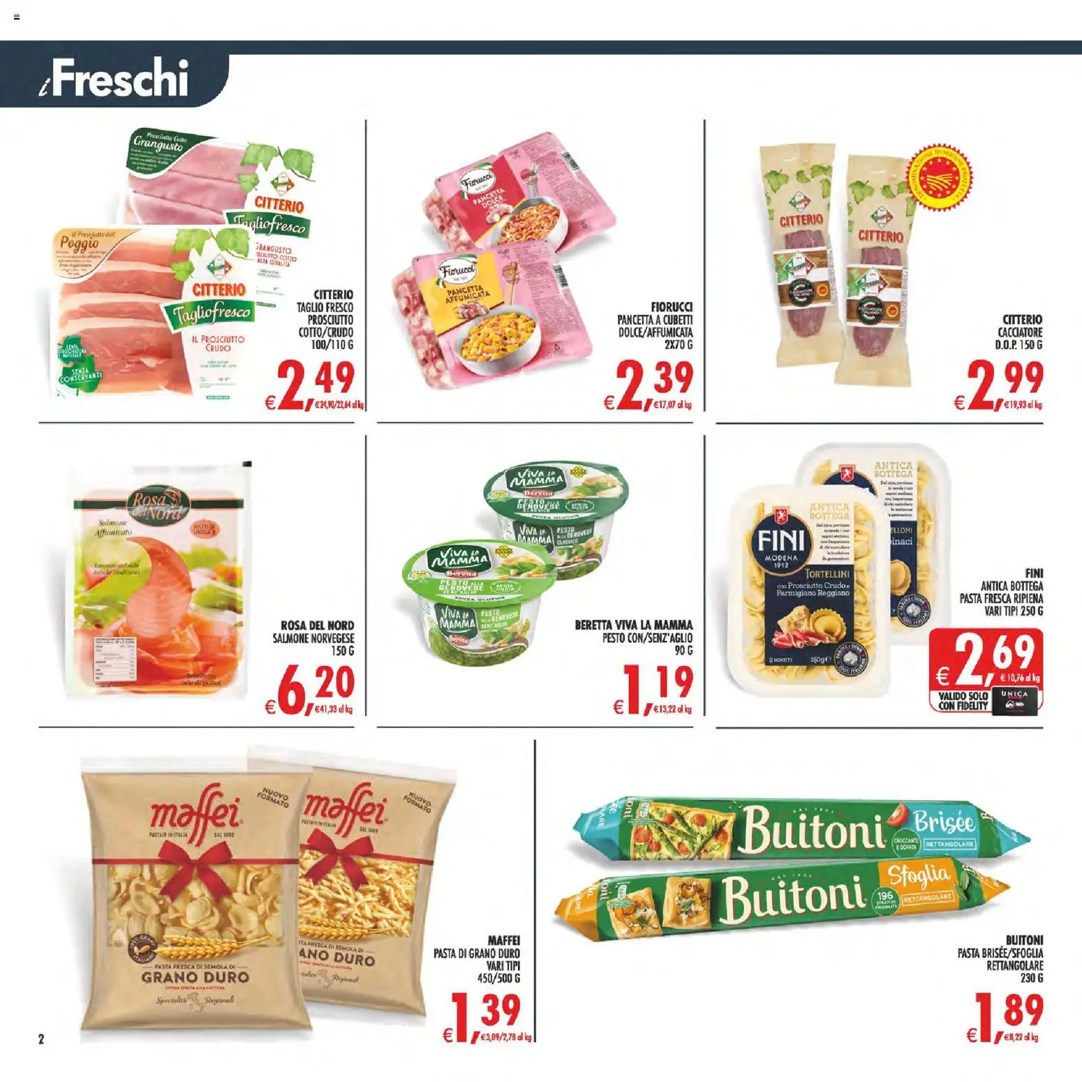 Volantino Decò del 01/09/2026 | Pagina: 2 | Prodotti: Prosciutto, Pesto, Semola, Specialità