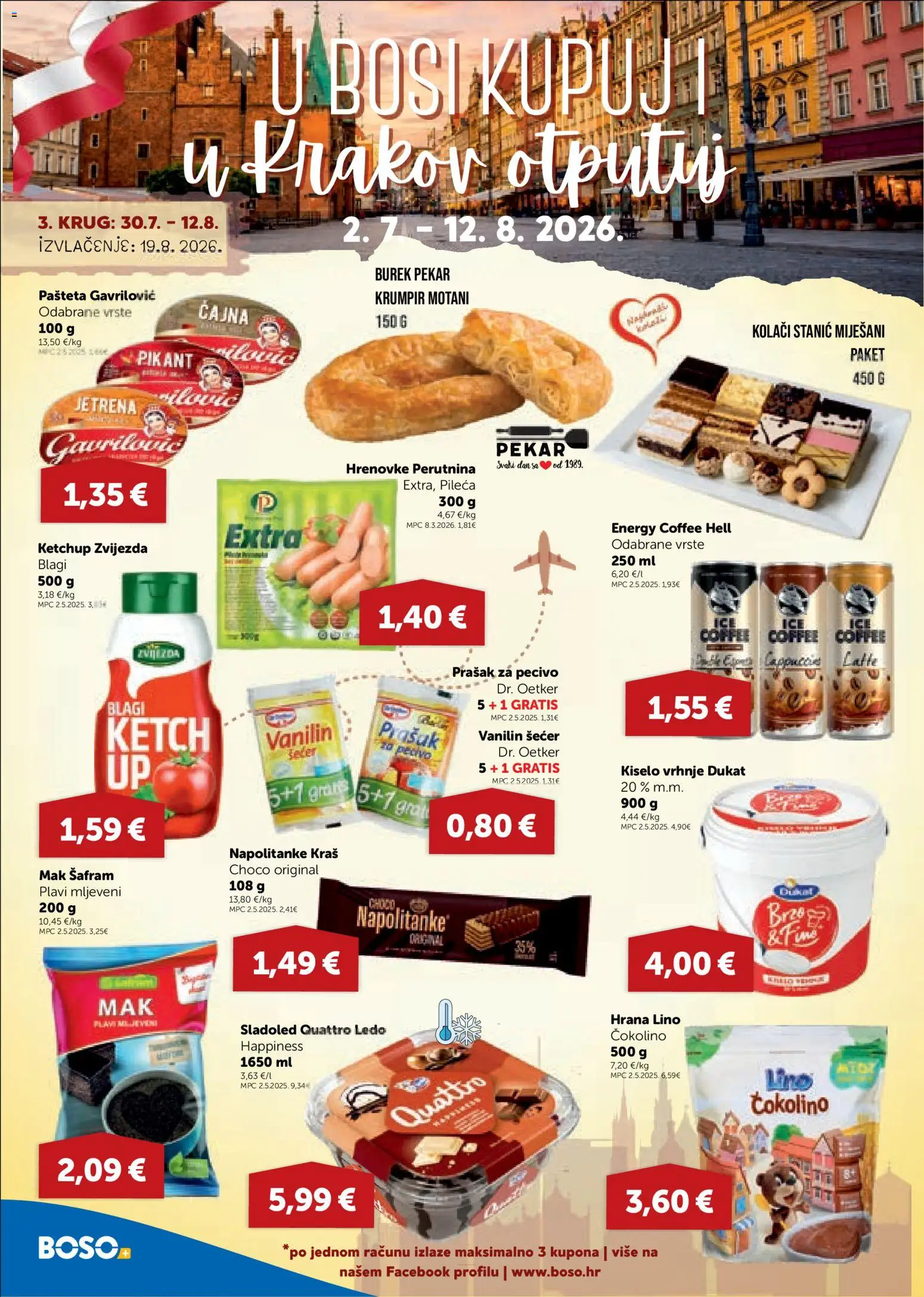 Boso katalog | vrijedi od 06.08.2026 | Stranica: 16 | Proizvodi: Prašak za pecivo, Burek, Vanilin šećer, Čokolino