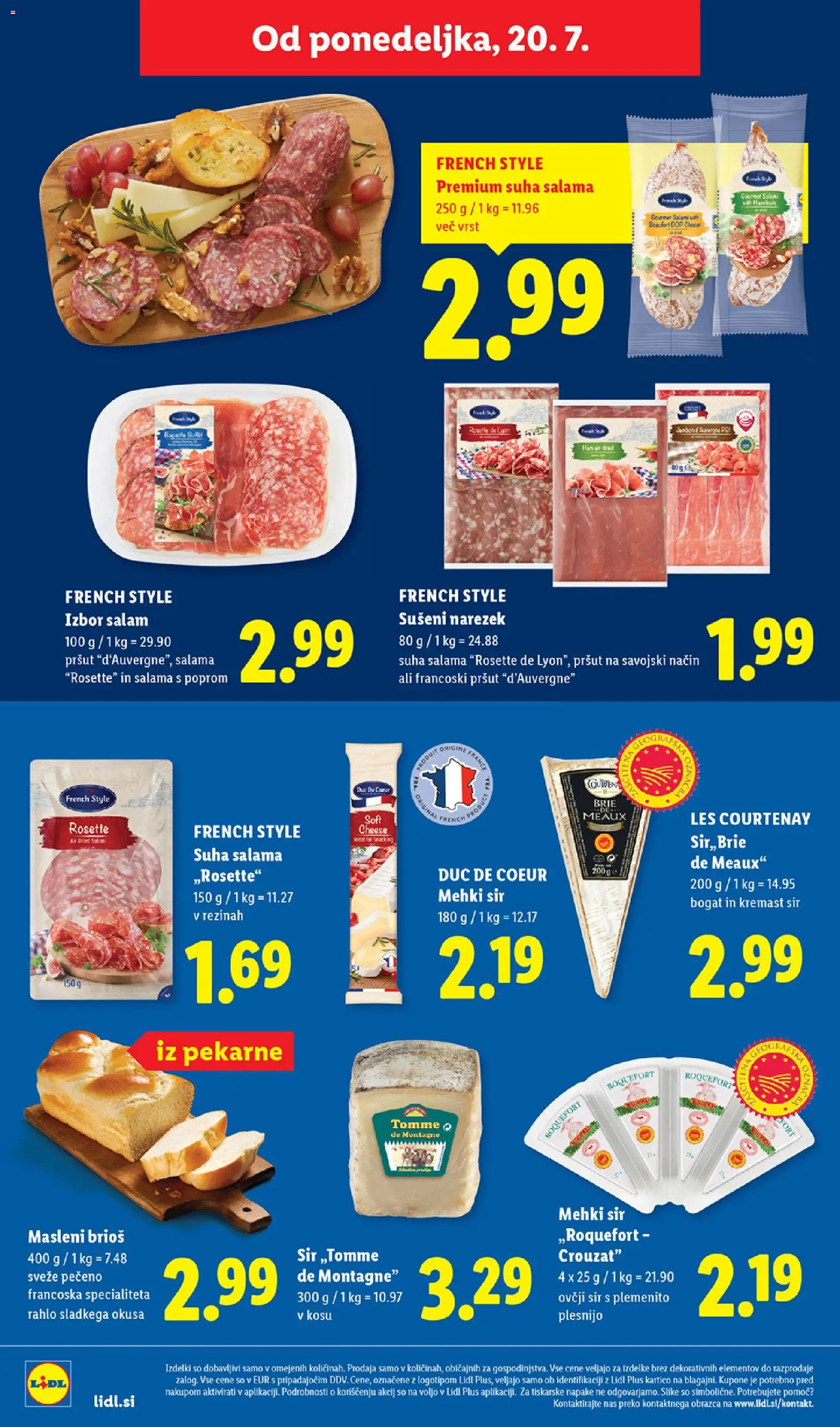 Novi Lidl katalog ponudbe – veljaven od 16.07.2026 | Stran: 54 | Izdelki: Pršut, Narezek, Sir v rezinah, Salama