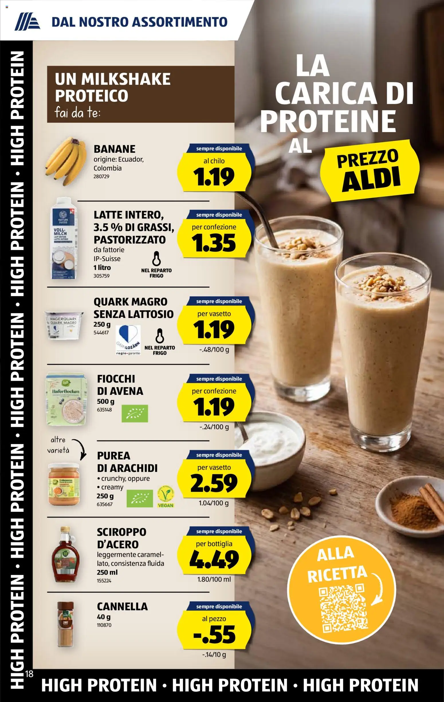 Aldi aktionen IT – gültig ab 13.08.2026 | Seite: 18 | Produkte: Quark, Milch, Butter