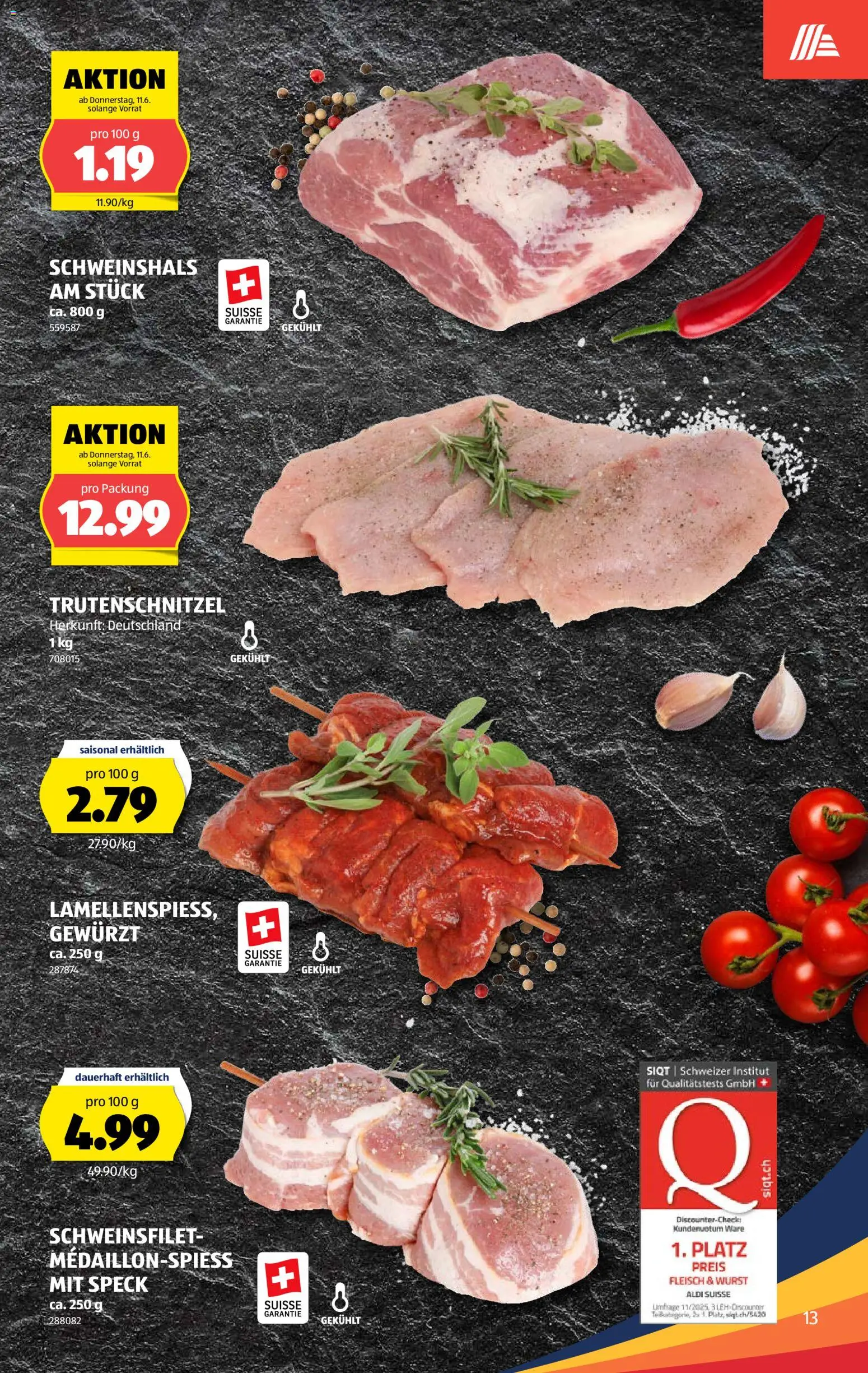 Aldi aktionen – gültig ab 11.06.2026 | Seite: 15 | Produkte: Wurst