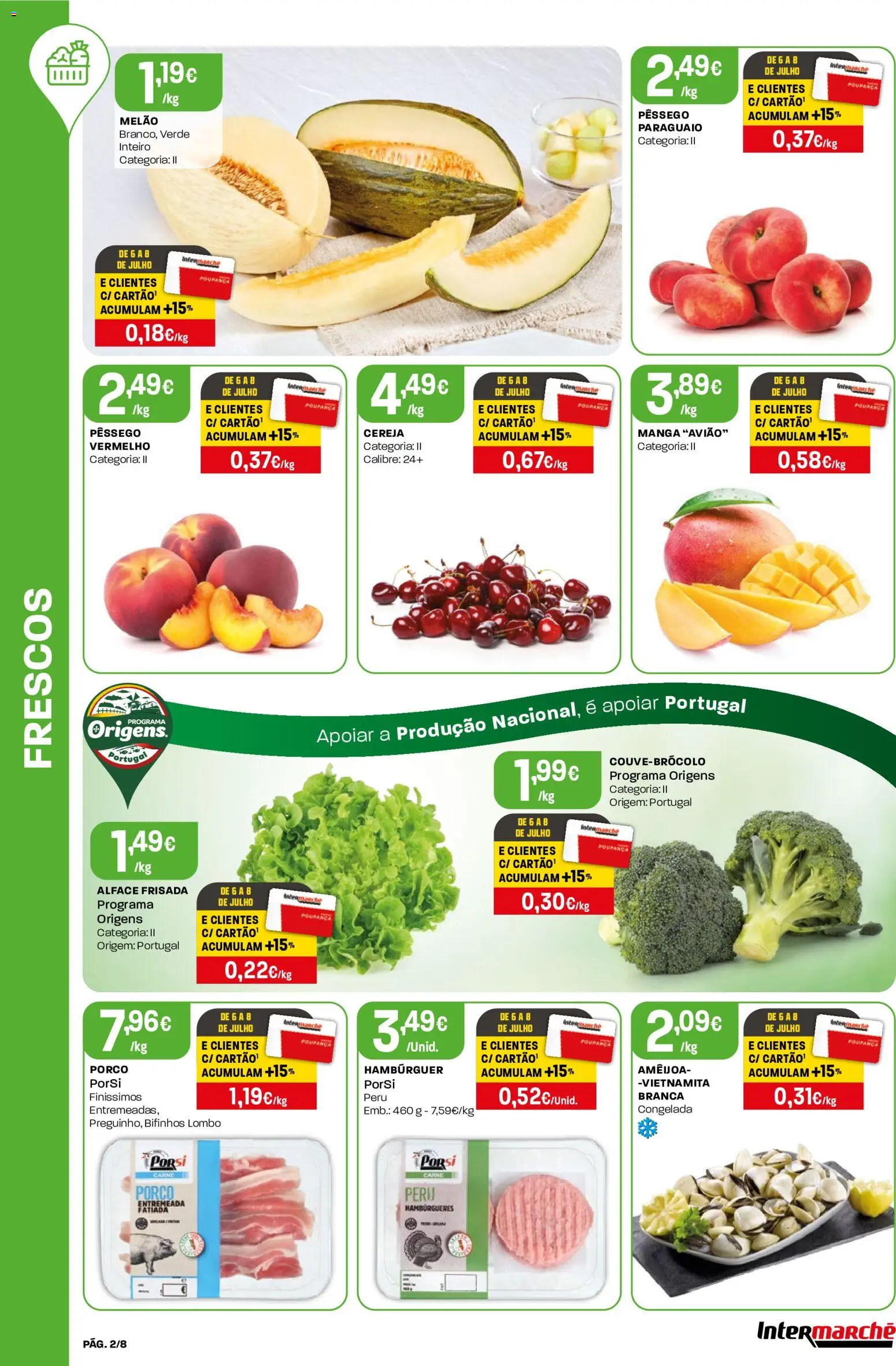 Intermarché Folheto Mini │ válido de 02/07/2026 | Página: 2 | Produtos: Peru, Hambúrguer, Cereja, Carne