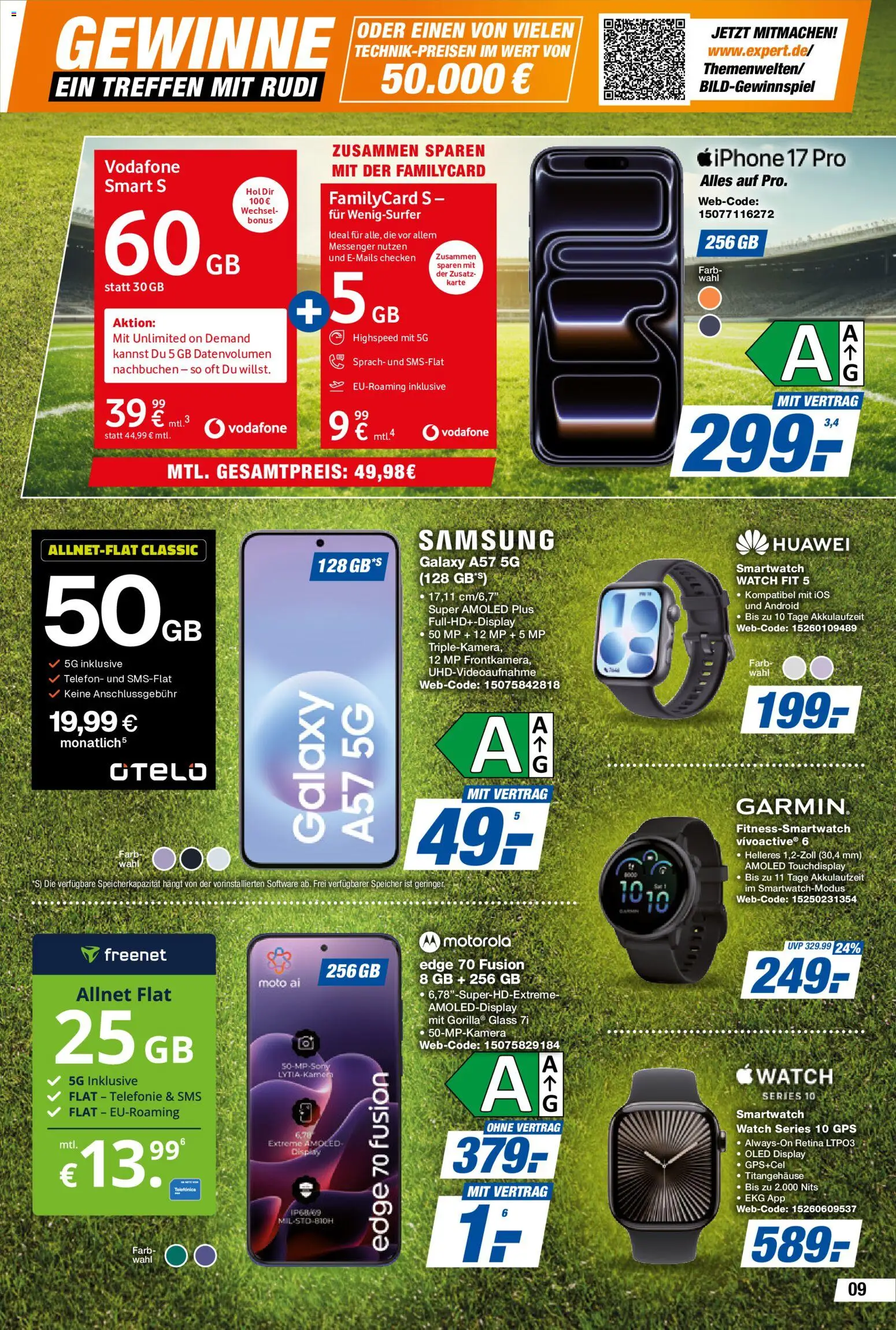 Expert Prospekt – gültig ab 12.06.2026 | Seite: 9 | Produkte: Huawei, Smartwatch, Samsung, Telefon