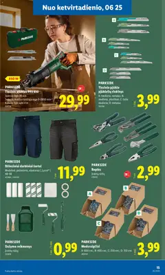 LIDL leidinys galioja nuo 2026.06.22 | Puslapis: 15 | Prekių: Šortai