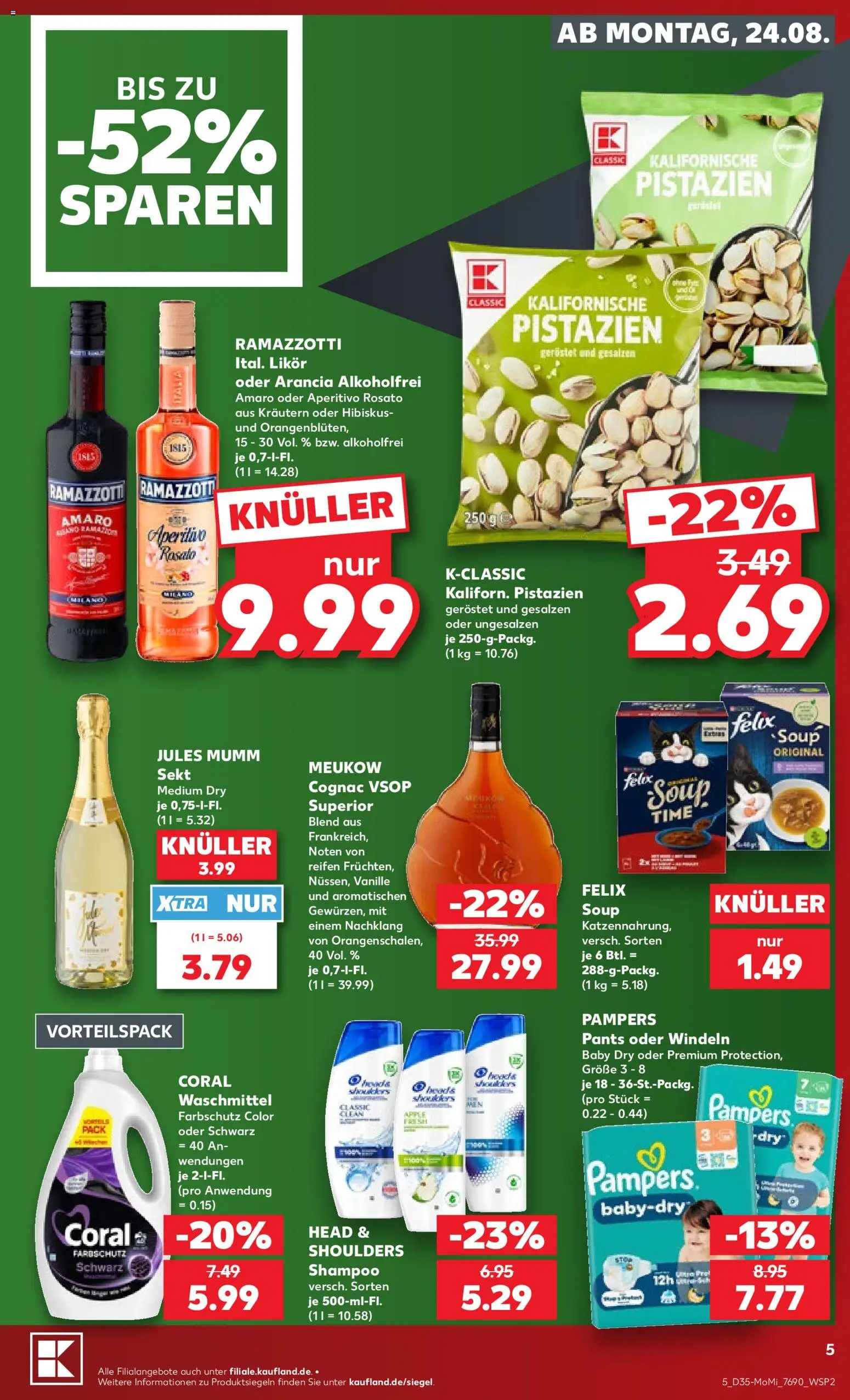 {H1} | Pagina: 5 | Producten: Noten, Pampers, Cognac, Shampoo