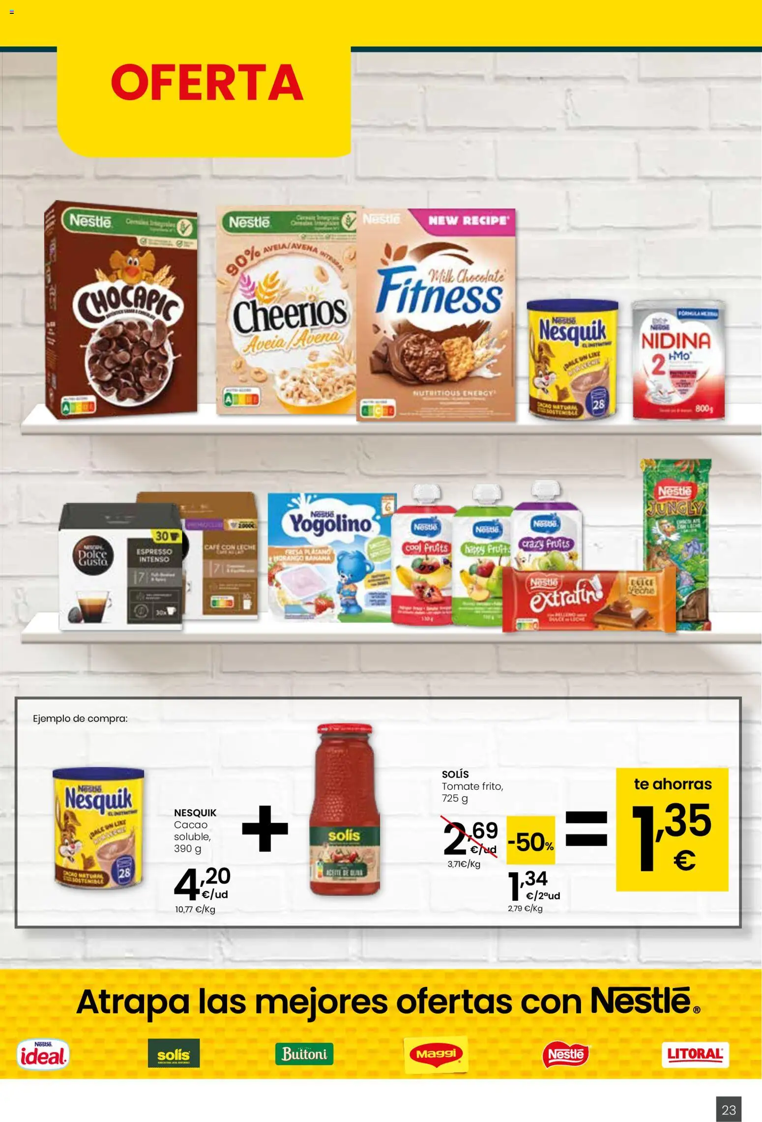 Eroski - Quieres ahorrar conmigo │ válido desde el 26.03.2026 | Página: 23 | Productos: Café con leche, Leche, Café, Chocolate