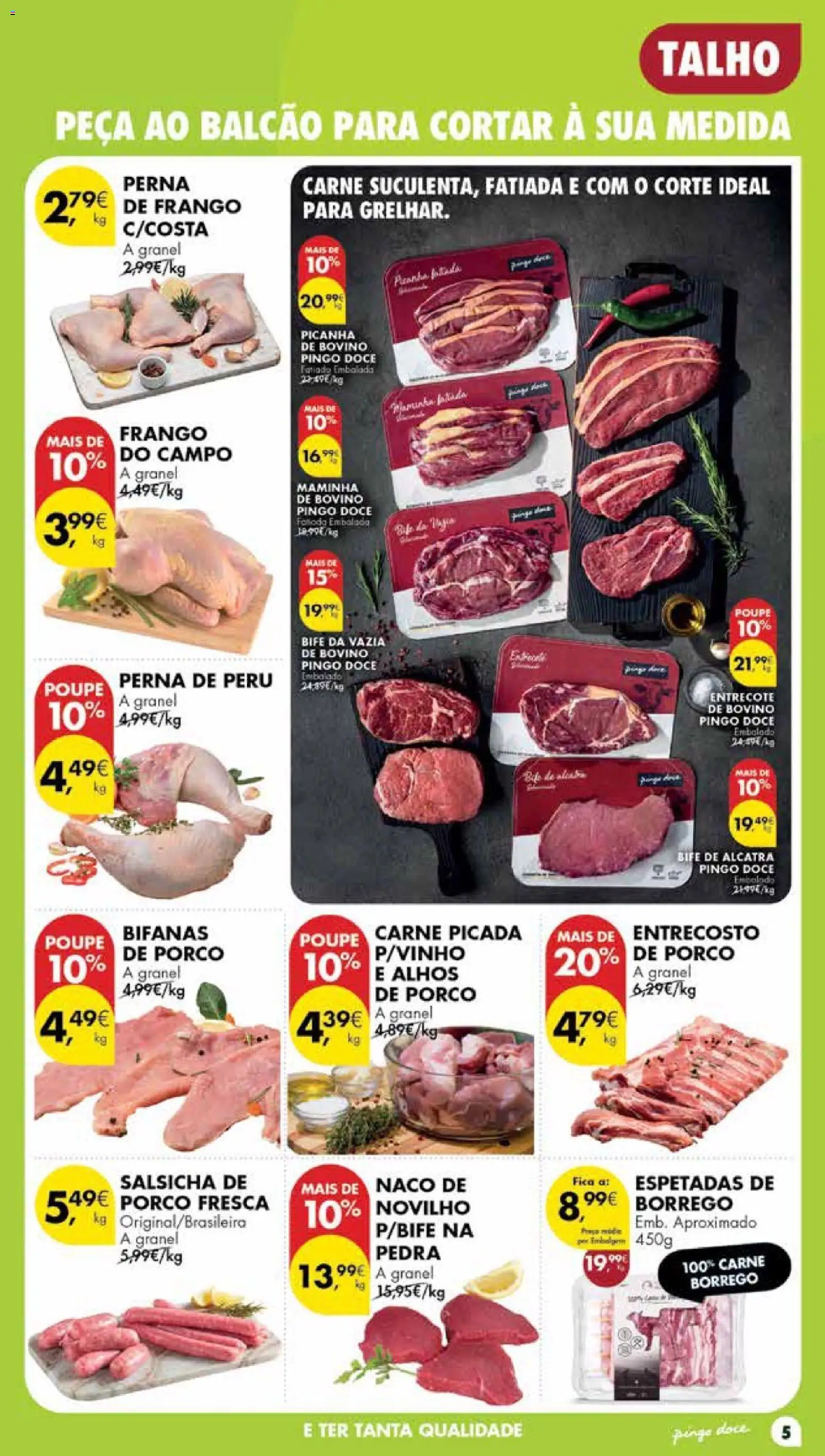 Pingo Doce Poupe Esta Semana Madeira │ válido de 25/08/2026 | Página: 5 | Produtos: Peru, Carne picada, Carne, Bife