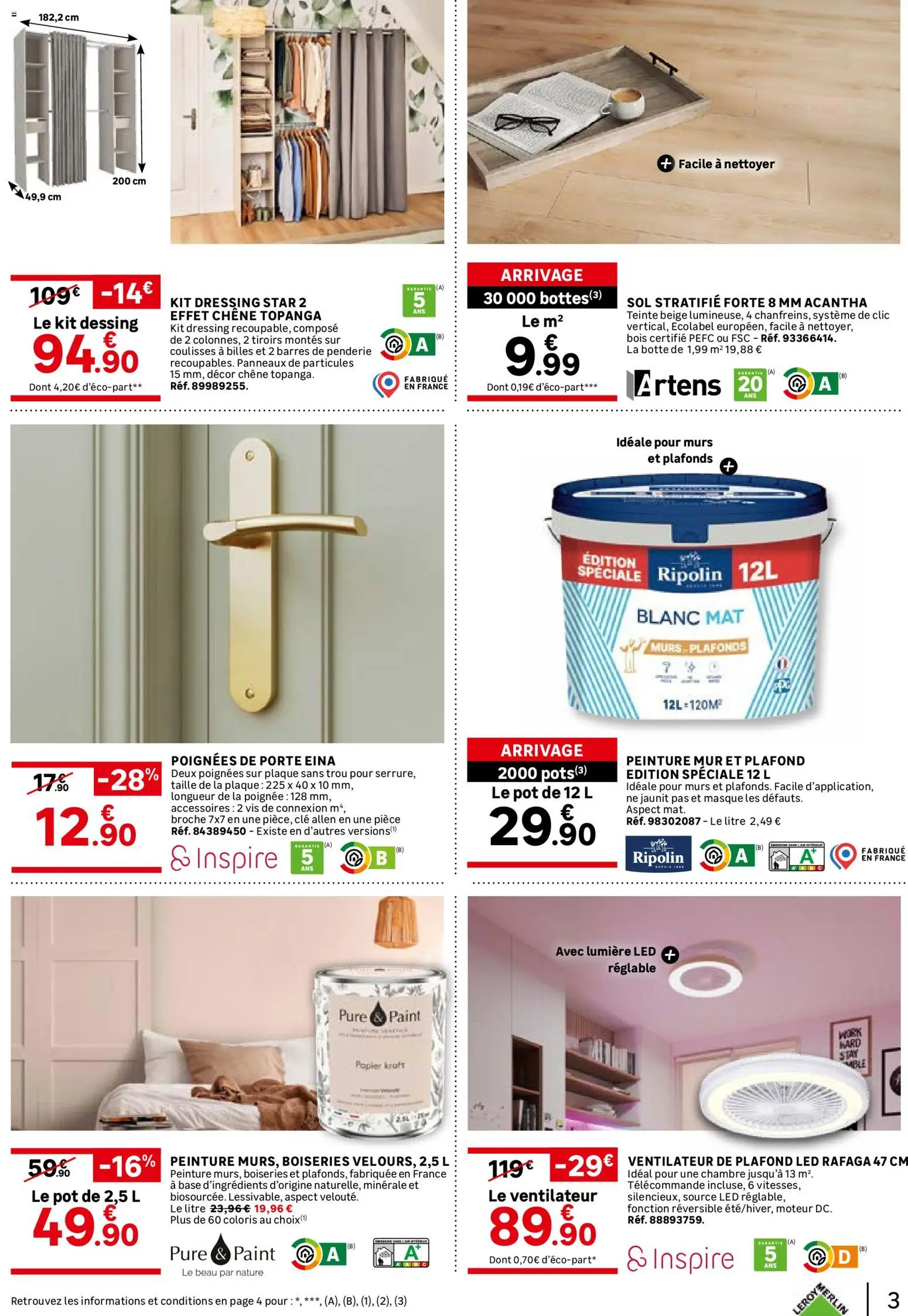 {H1} | Page: 3 | Produits: Kit dressing, Masque, Poignées, Tiroirs