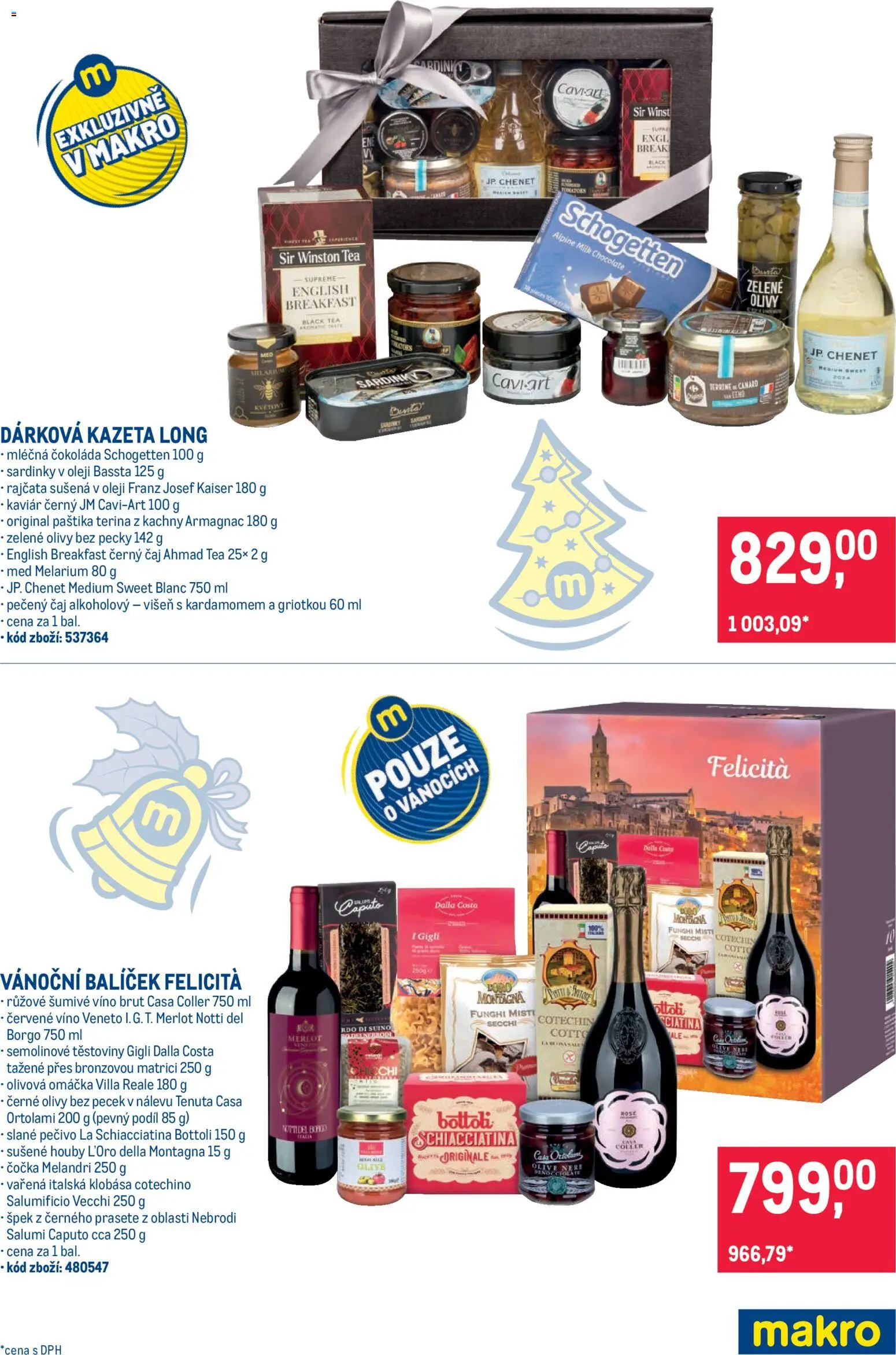 Makro leták - Vánoční balíčky od 21.10.2026 | Strana: 4 | Produkty: Černý čaj, Houby, Sušené houby, Paštika