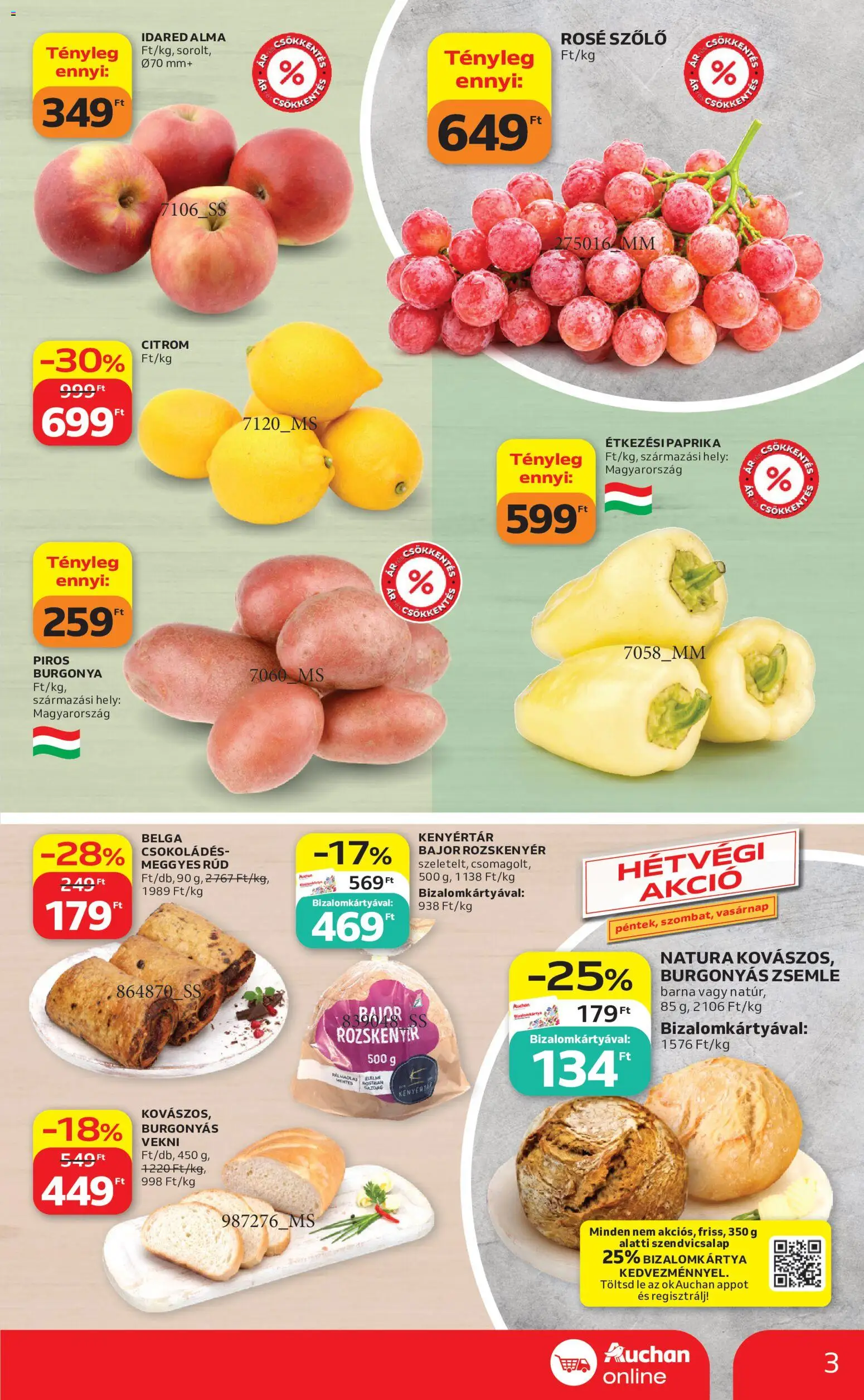 Auchan akciós ujság - amely érvényes a következő dátumtól: 2026.09.24. | Oldal: 3