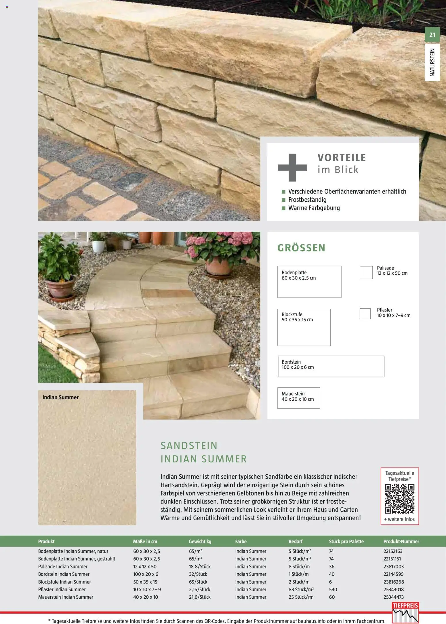 Bauhaus Gartenbaumaterialien gültig ab 01.04.2026 | Seite: 21 | Produkte: Gewicht