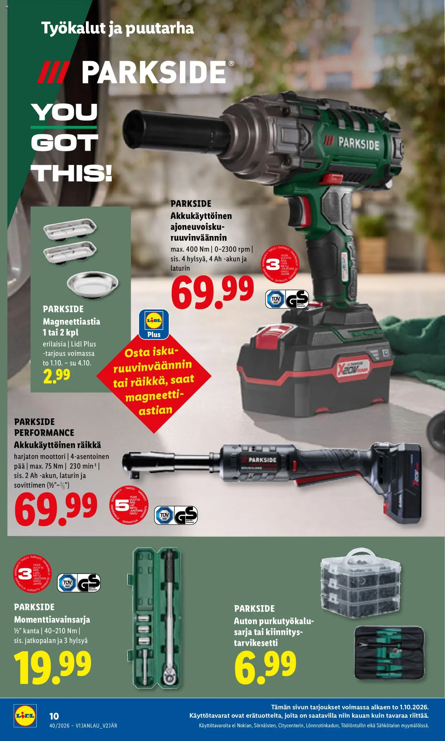 Lidl tarjoukset – voimassa 01/10/2026 alkaen | Sivu: 14 | Tuotteet: Räikkä, Magneetti
