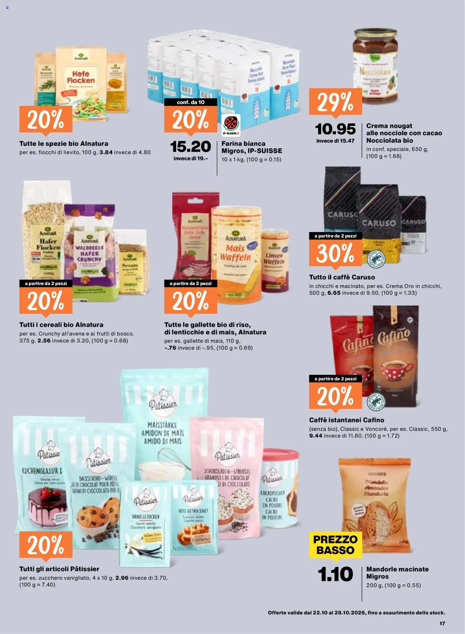 Migros aktionen IT – gültig ab 22.10.2026 | Seite: 17 | Produkte: Mais, Waffeln, Flocken