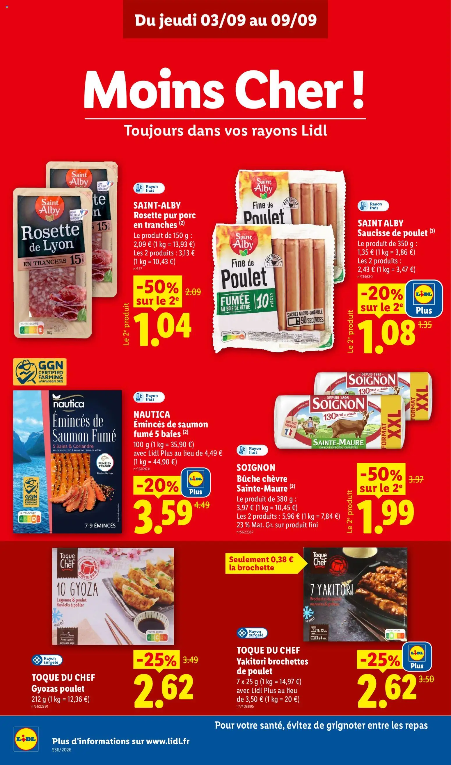 {H1} | Page: 16 | Produits: Yakitori, Rosette, Saucisse, Porc