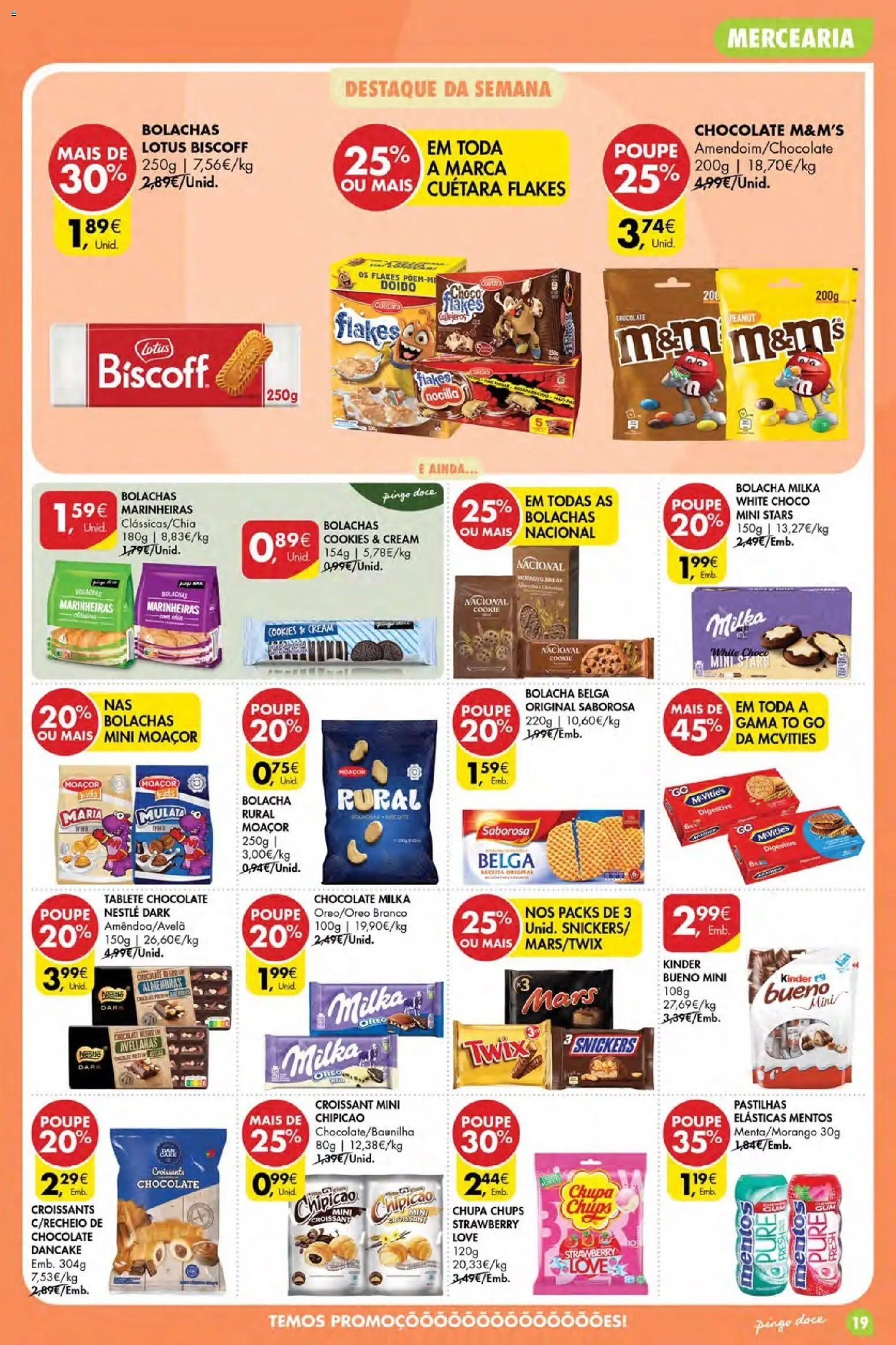 Pingo Doce Poupe Esta Semana Açores │ válido de 04.06.2026 | Página: 19 | Produtos: Bolachas, Nestlé, Chocolate
