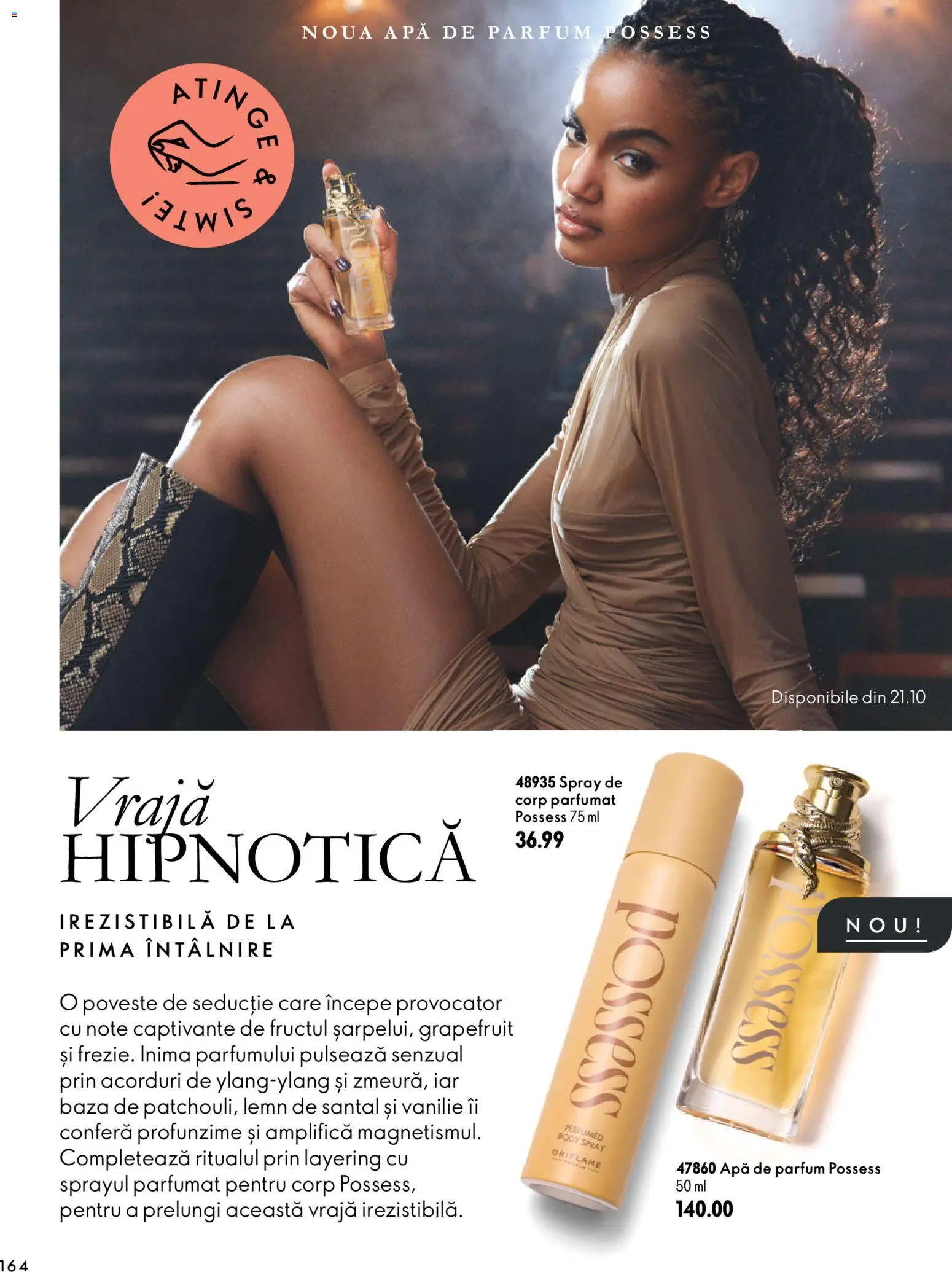 Noul catalog Oriflame – valabil de la 30.09.2026 | Pagină: 164 | Produse: Body, Parfum, Grapefruit, Apă