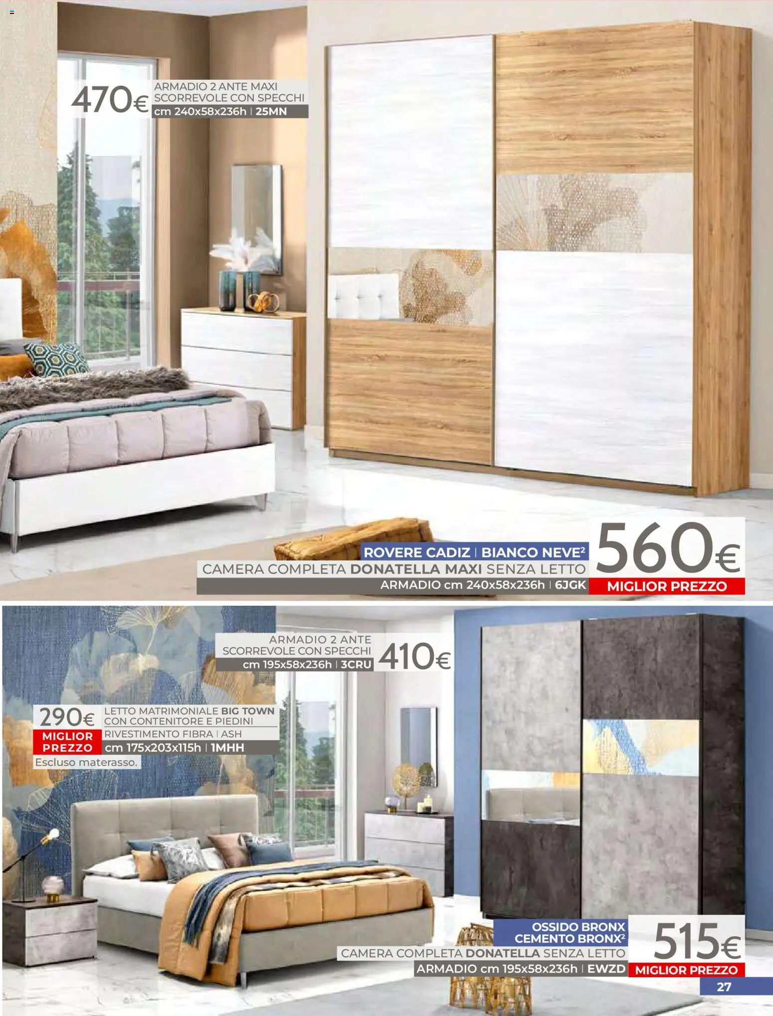 Volantino Mondo Convenienza del 01.04.2026 | Pagina: 29 | Prodotti: Letto matrimoniale, Contenitore, Letto, Armadio